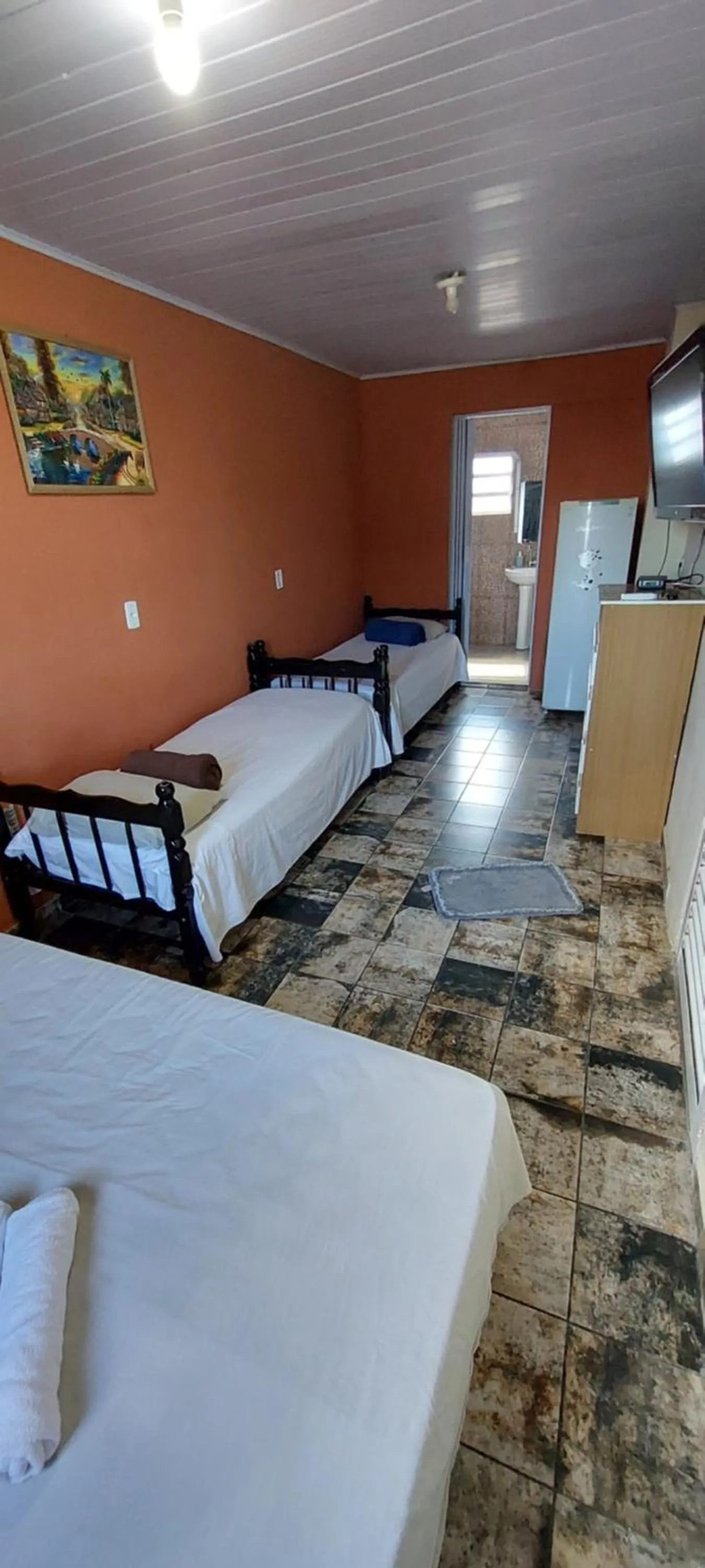 Bed in Pousada Zambeze