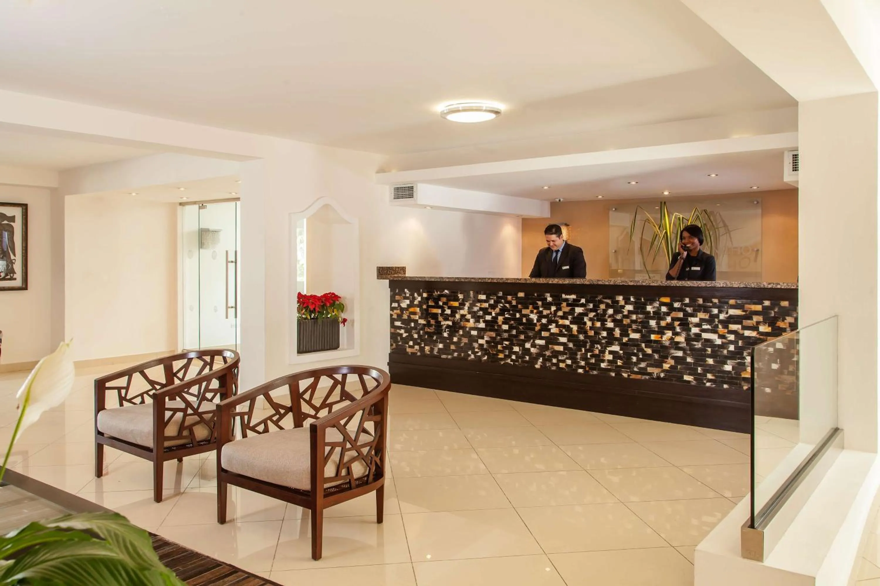 Lobby or reception in El Rancho Haiti