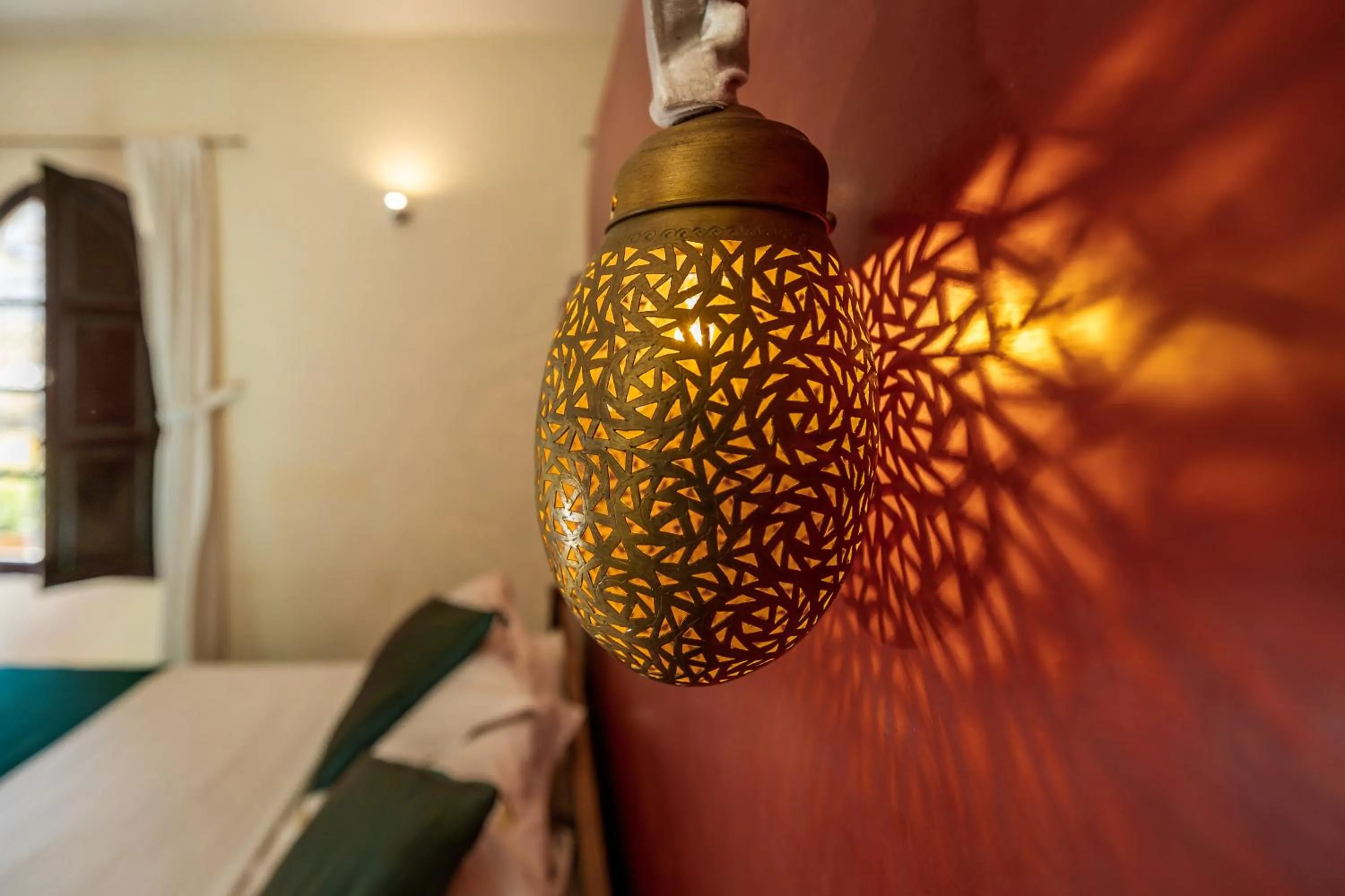 Bed in Riad Tizwa Fes