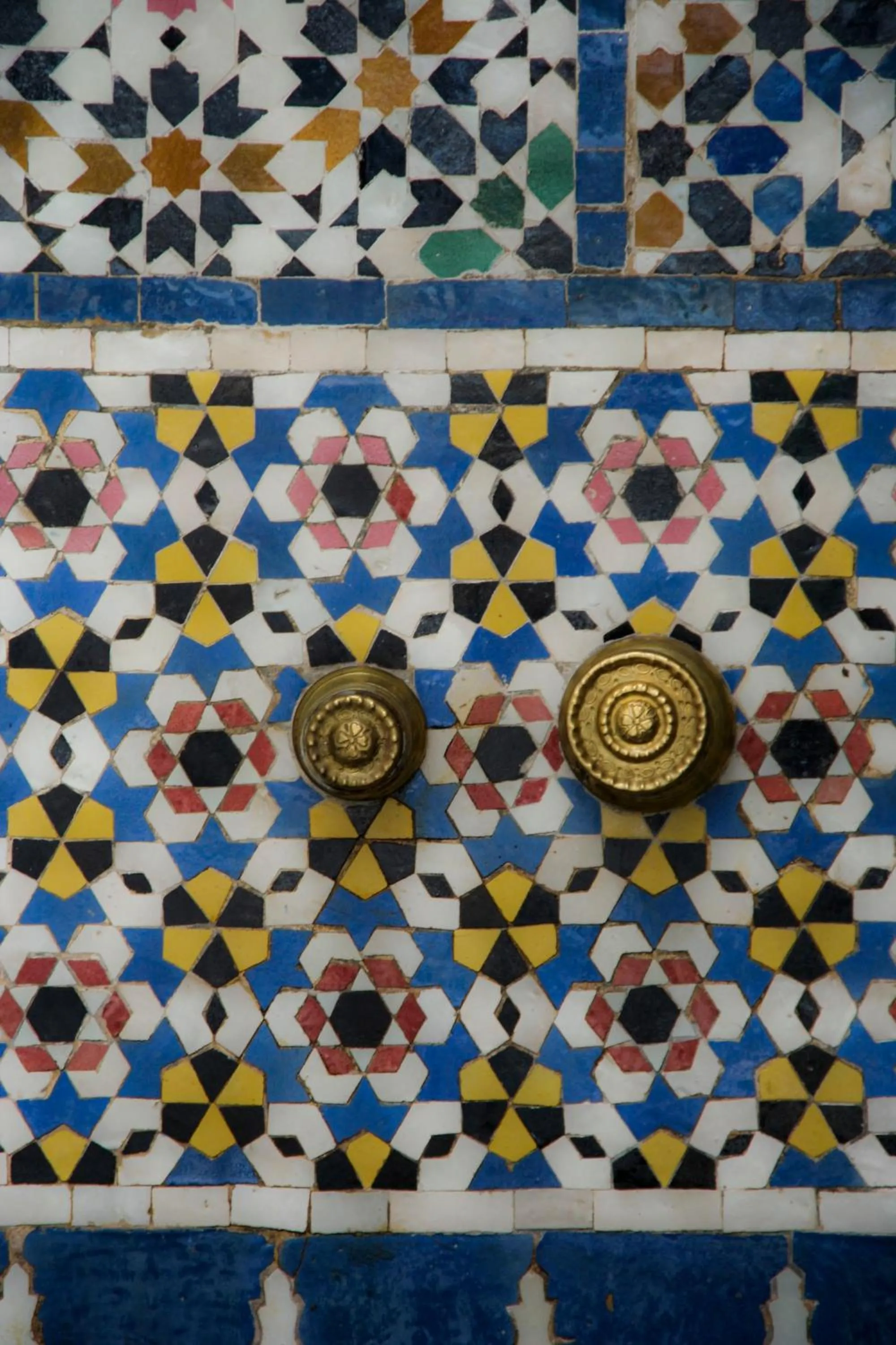 Decorative detail in Riad Tizwa Fes