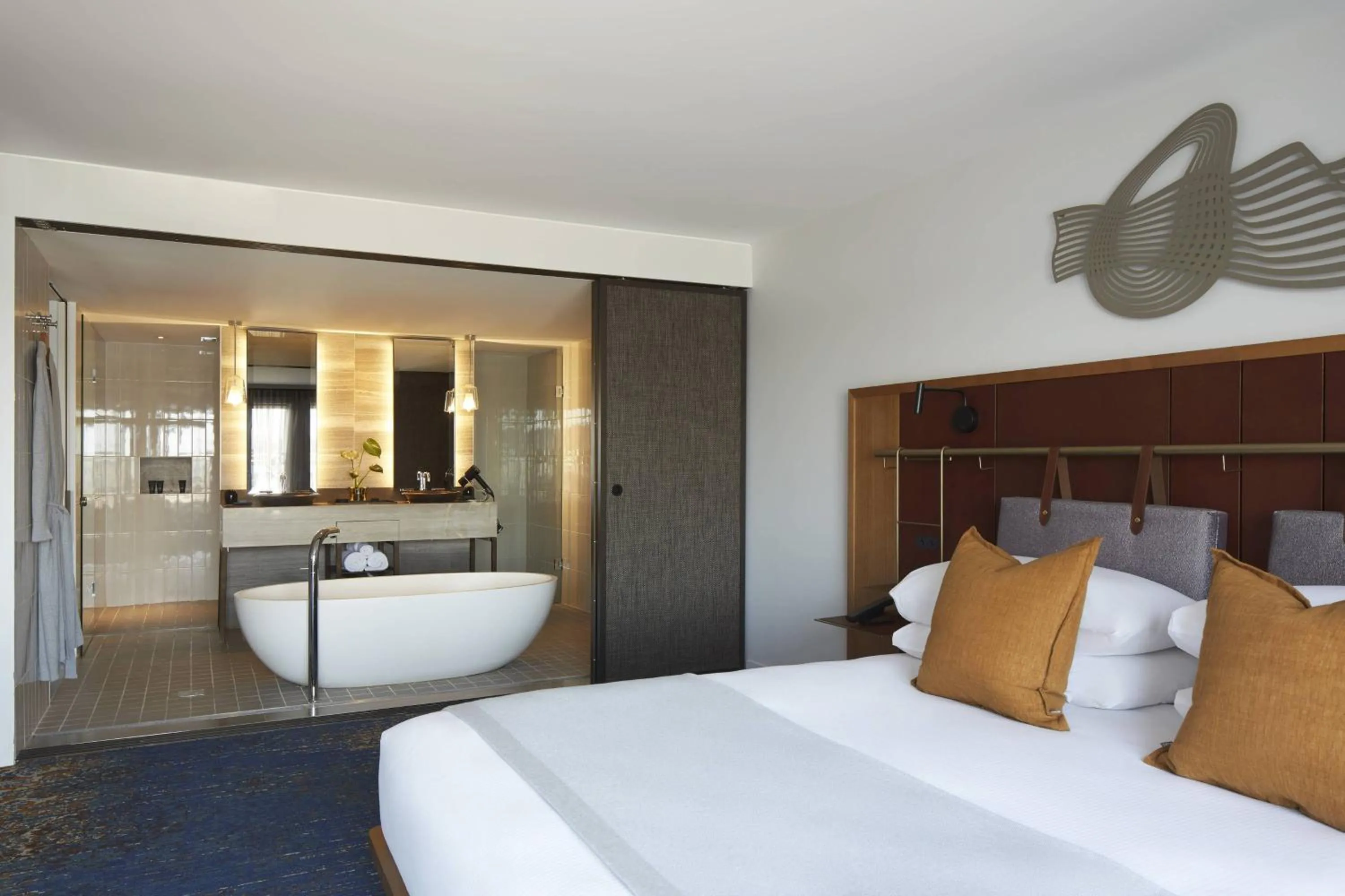 Photo of the whole room, Bed in Pier One Sydney Harbour, Autograph Collection