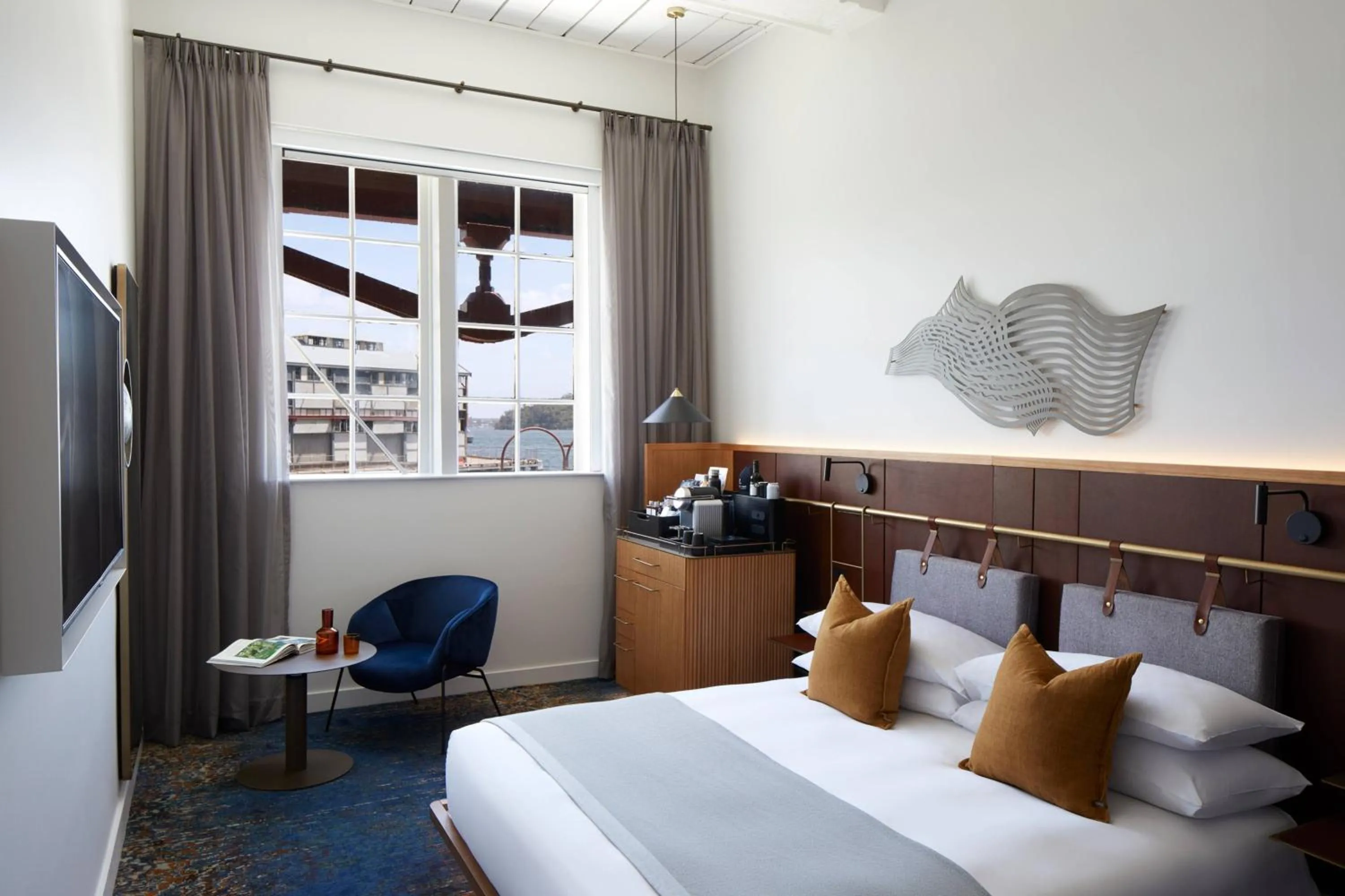 Photo of the whole room, Bed in Pier One Sydney Harbour, Autograph Collection