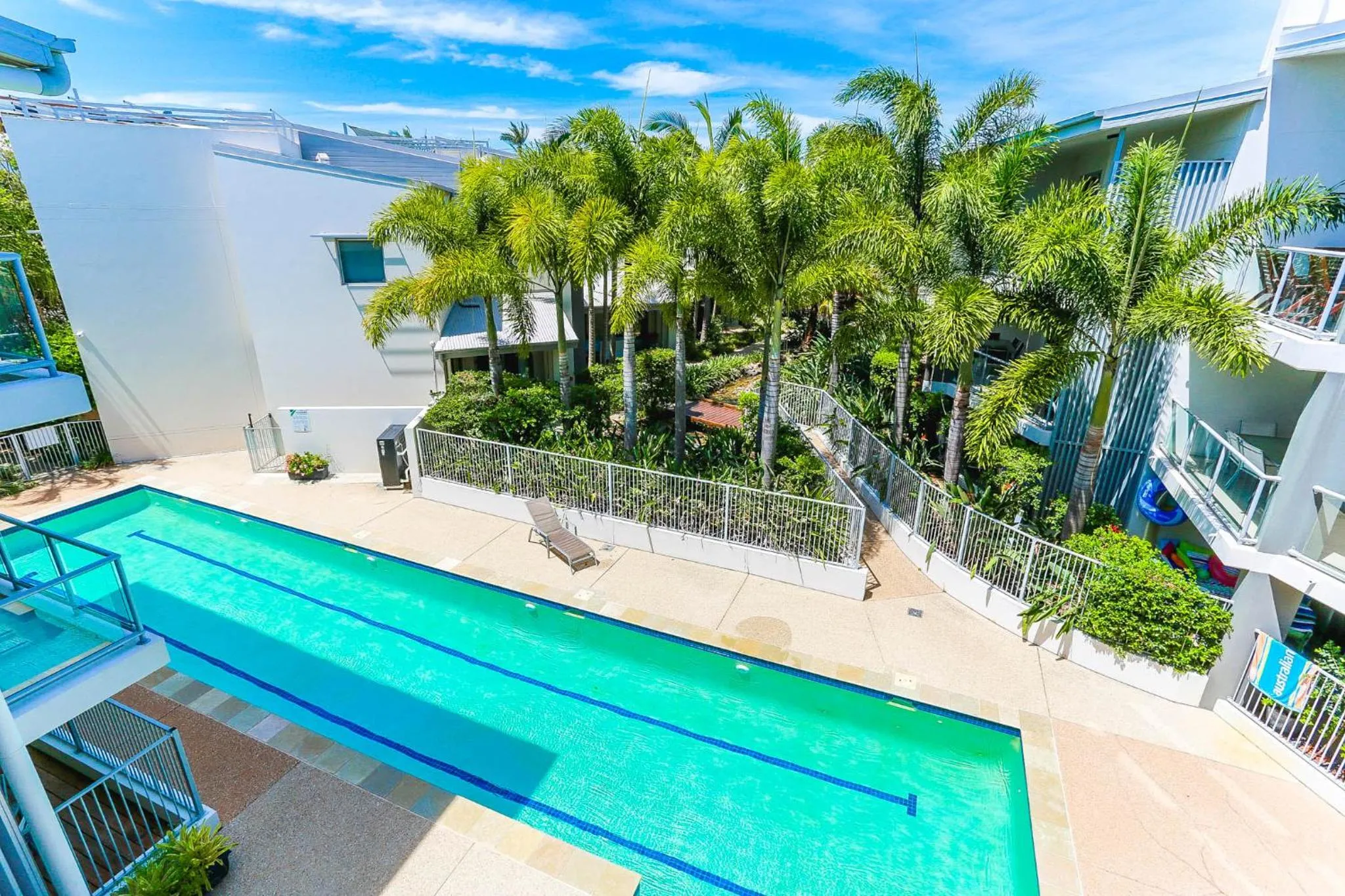 Pool view in Coolum At The Beach