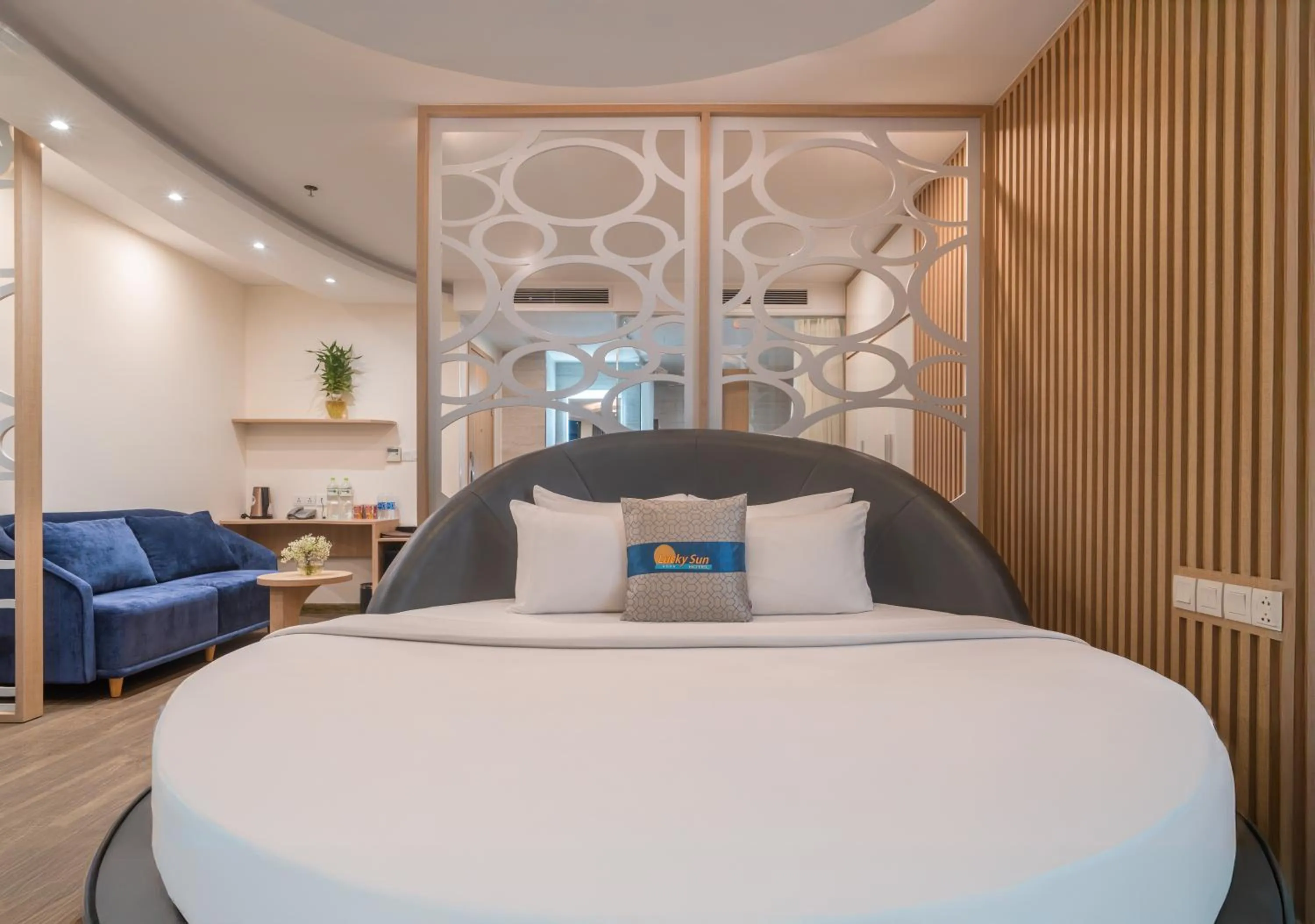 Bed in Lucky Sun Hotel Nha Trang Beach