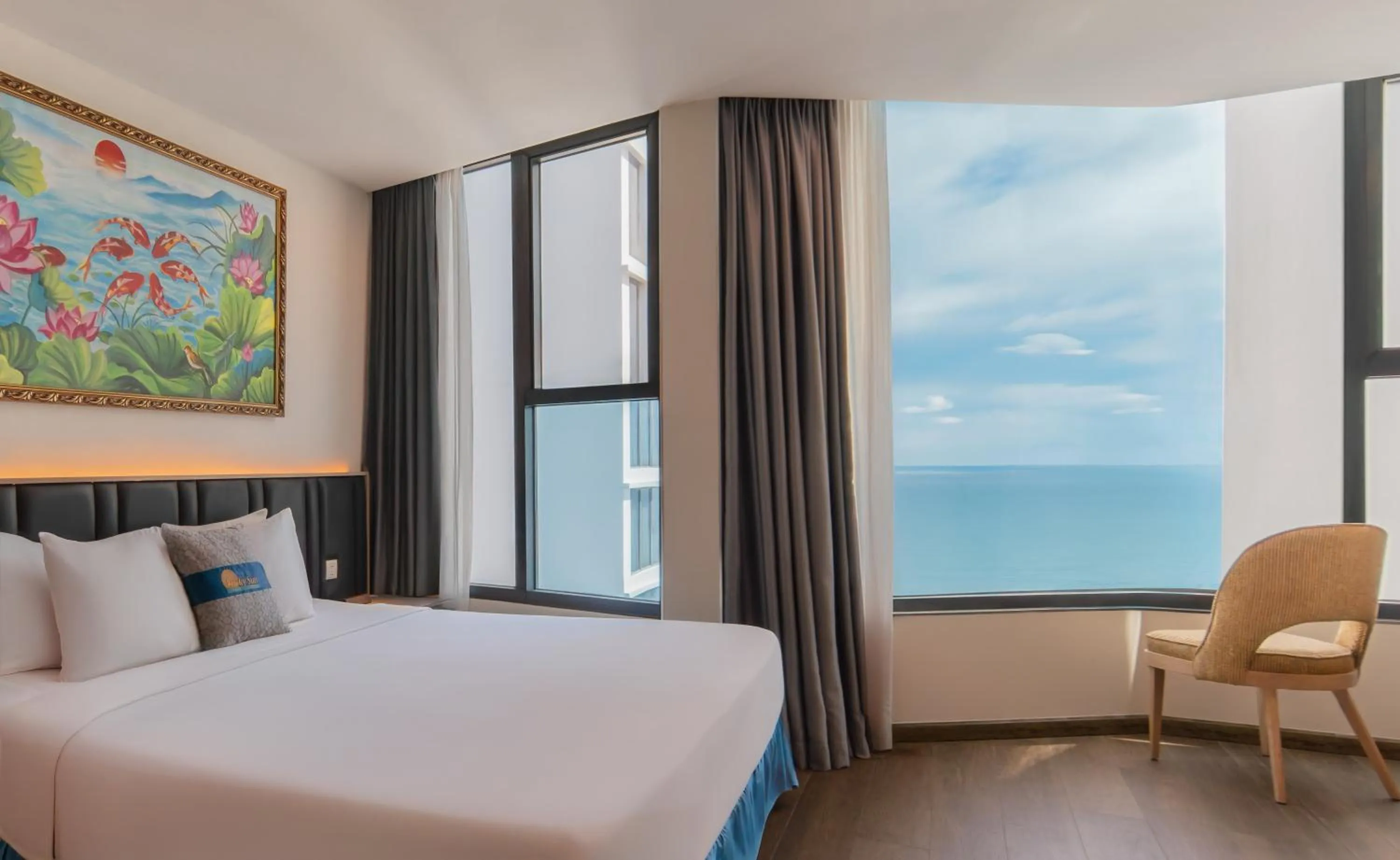 Bed in Lucky Sun Hotel Nha Trang Beach