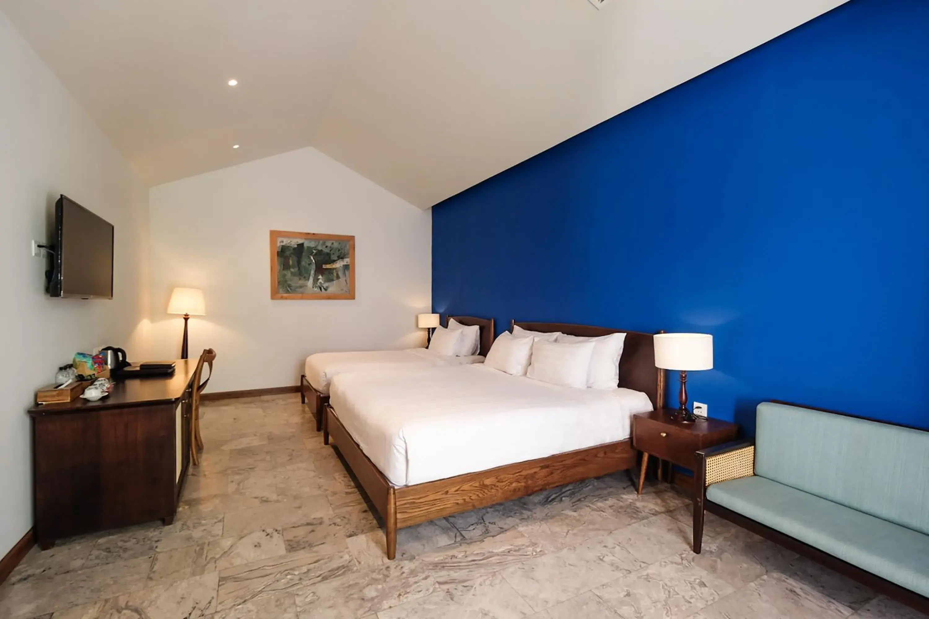 Triple Room with Pool View in Salmalia Boutique Hotel & Spa Triple Room with Pool View in Salmalia Boutique Hotel & Spa