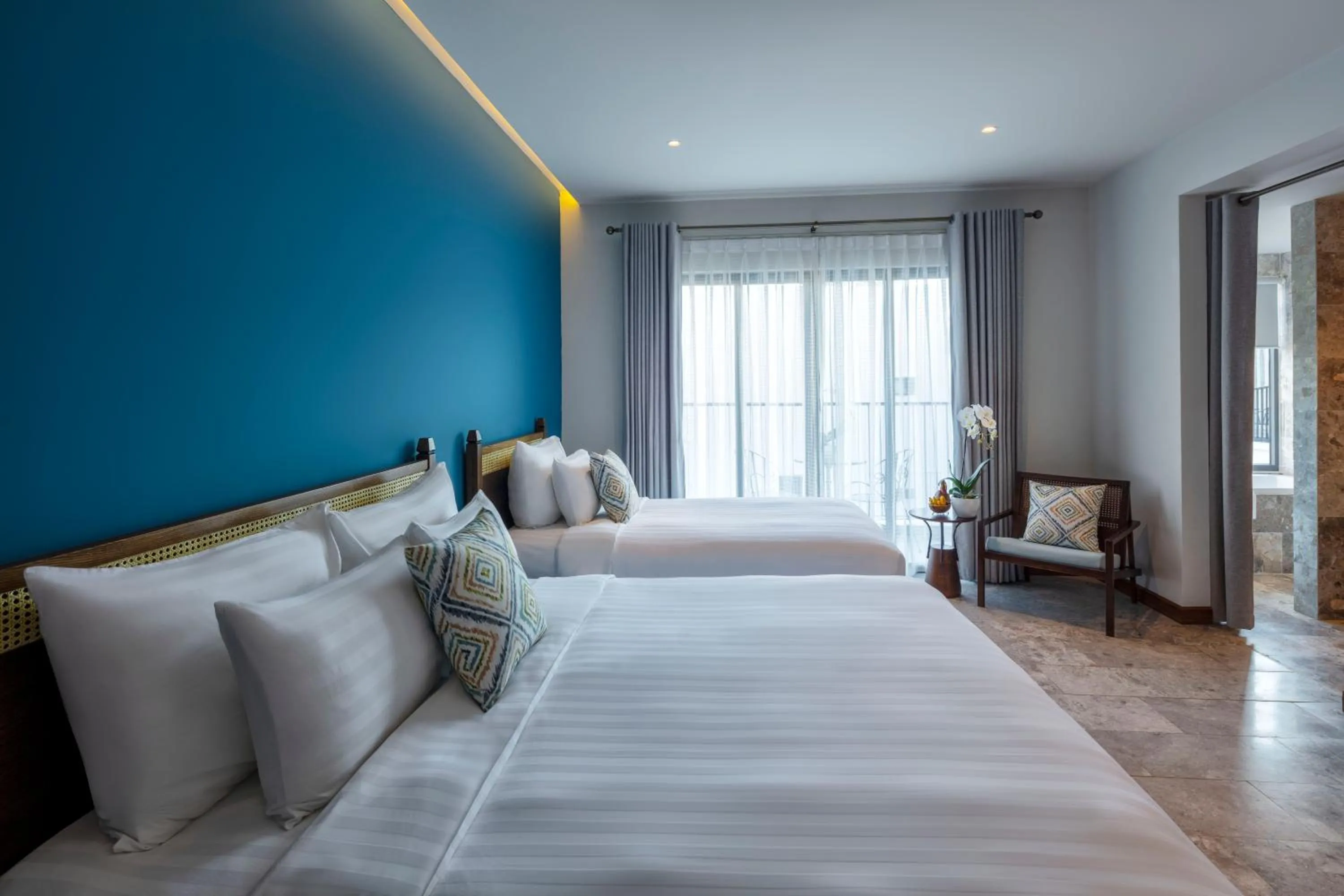 Bed in Salmalia Boutique Hotel & Spa