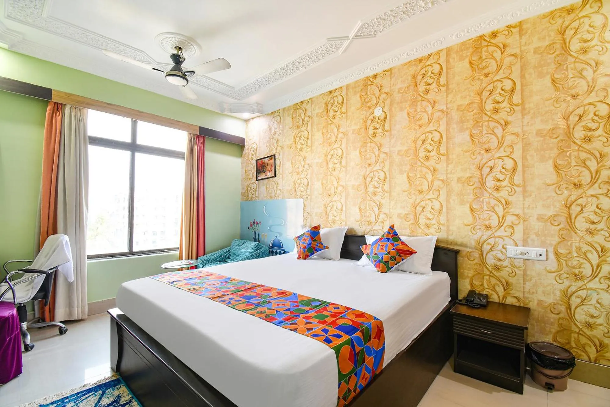 Bed in FabHotel Elements Inn