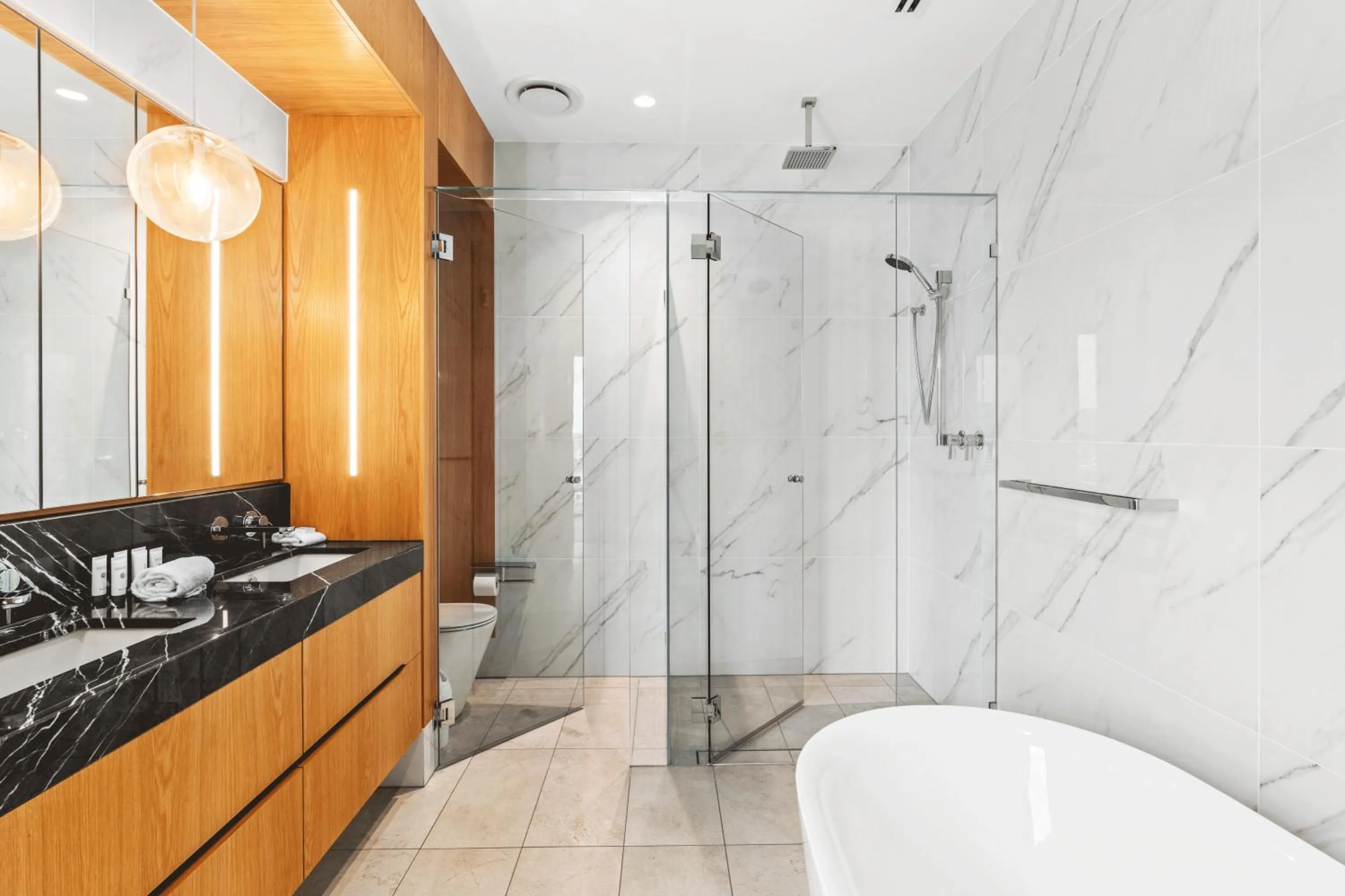 Shower in Brisbane One Apartments by CLLIX