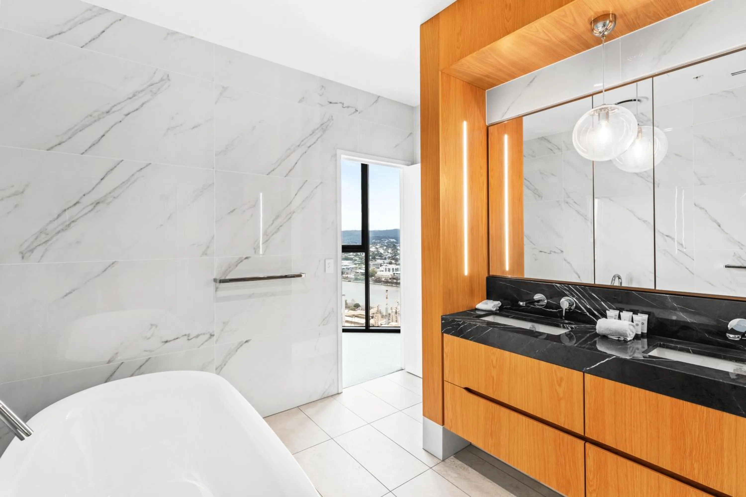 Bathroom in Brisbane One Apartments by CLLIX