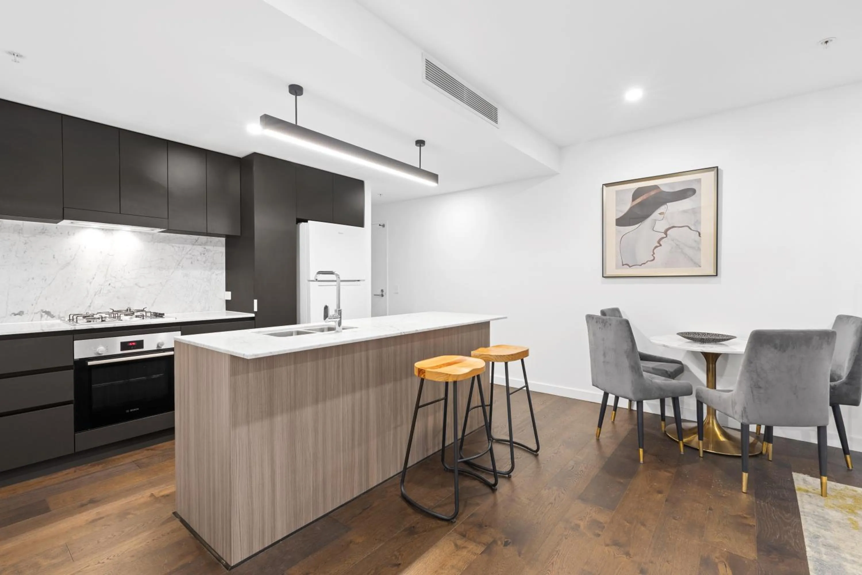 Kitchen or kitchenette in Brisbane One Apartments by CLLIX