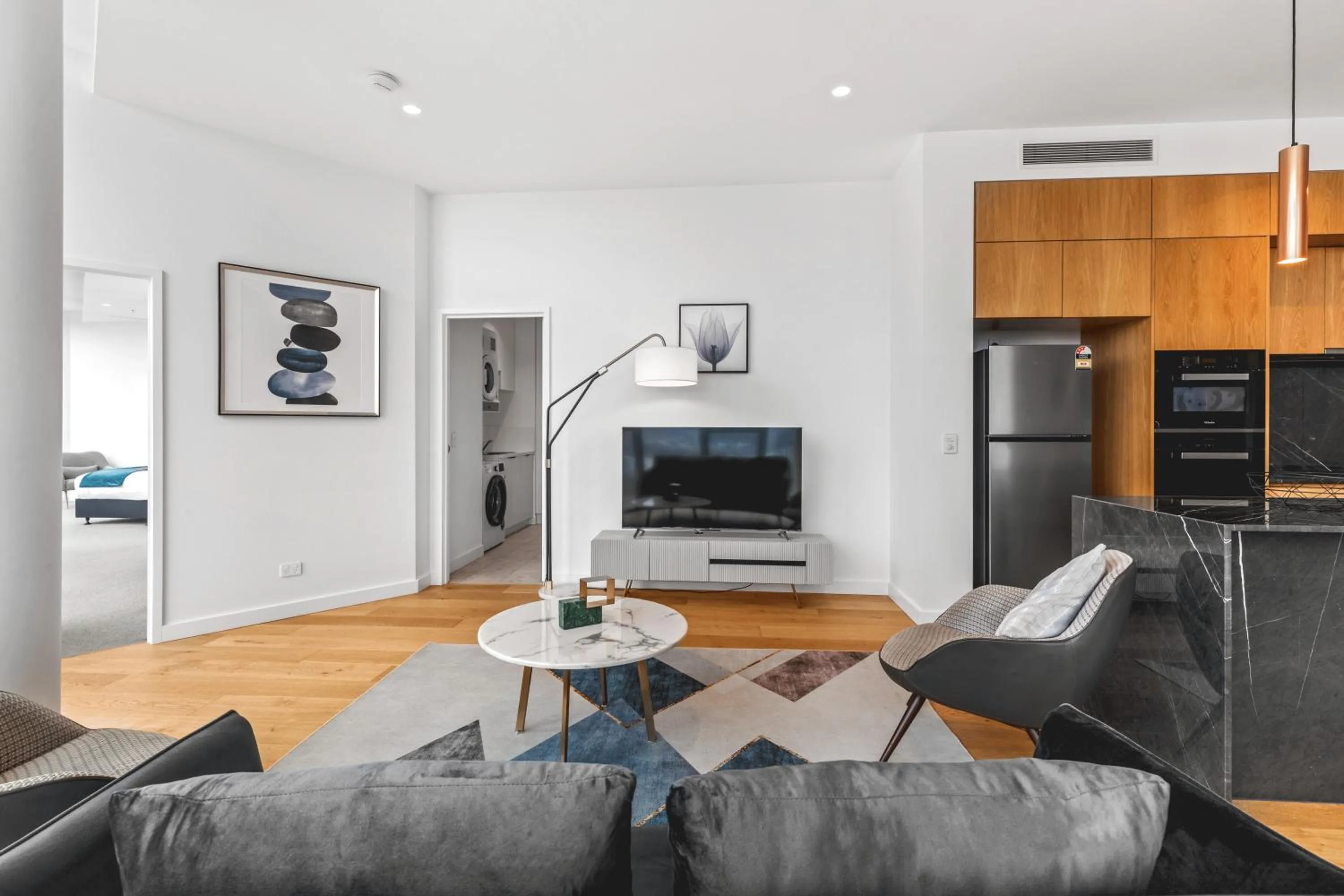 TV and multimedia in Brisbane One Apartments by CLLIX