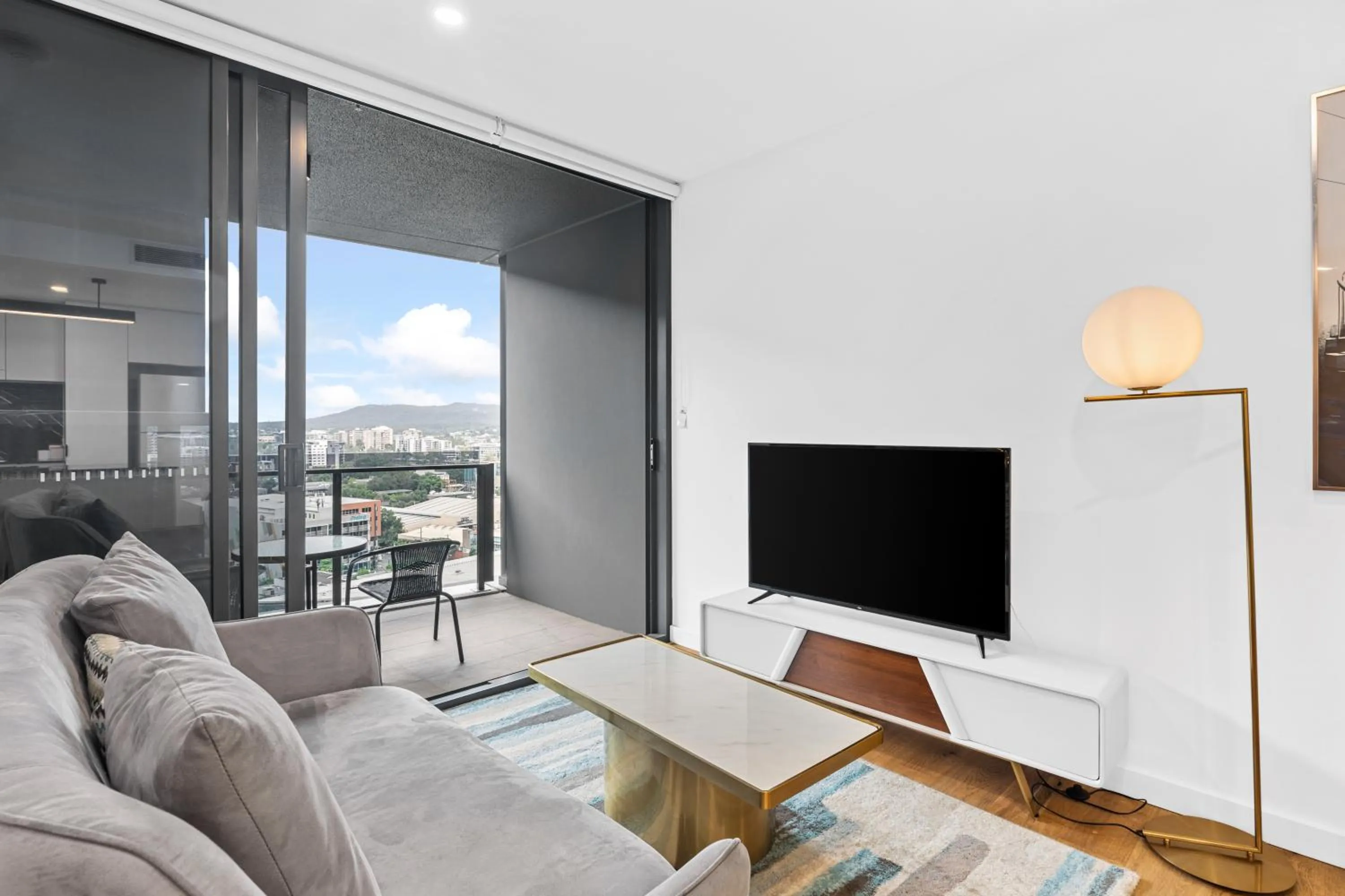 Balcony/Terrace in Brisbane One Apartments by CLLIX