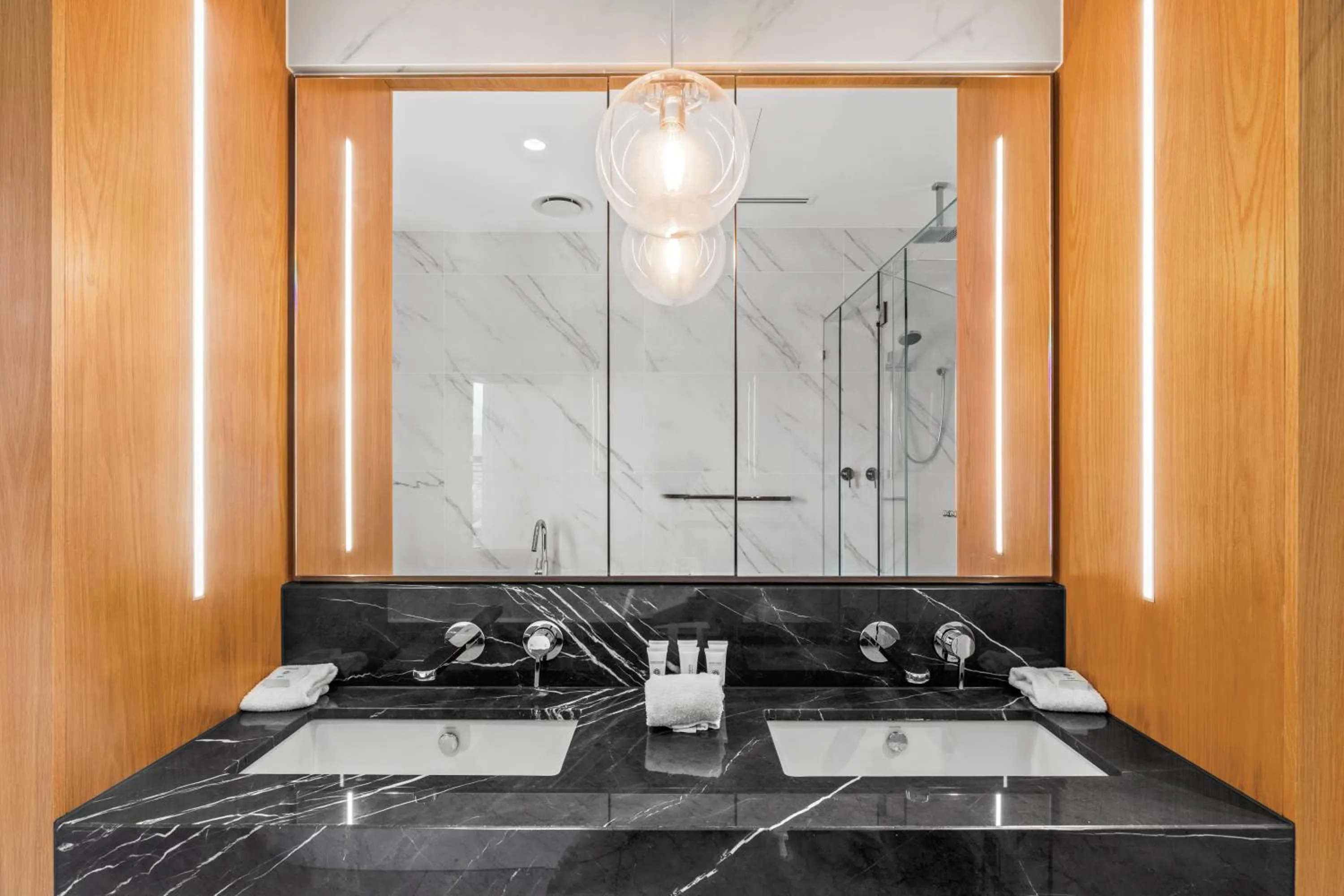 Shower in Brisbane One Apartments by CLLIX