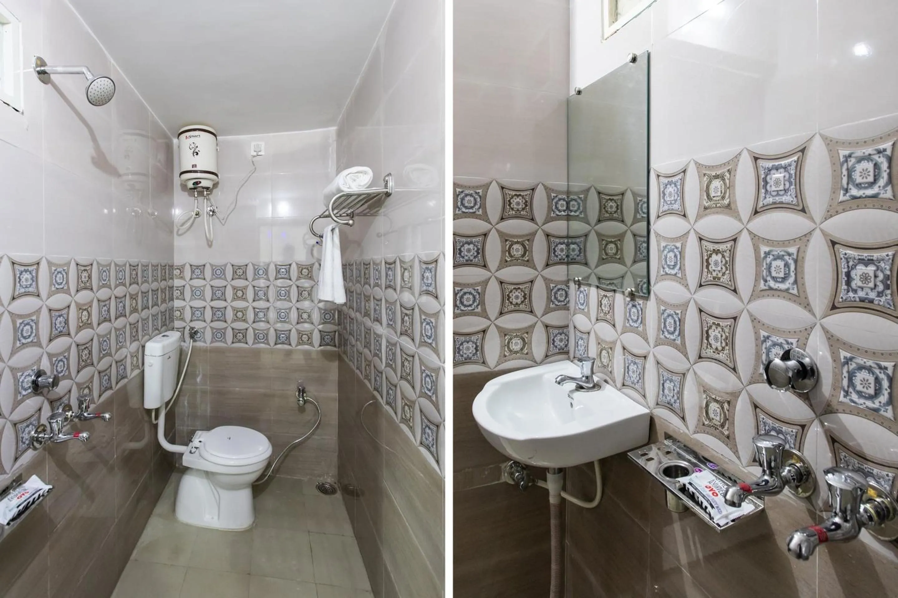 Bathroom in Hotel O Manjulam Regency