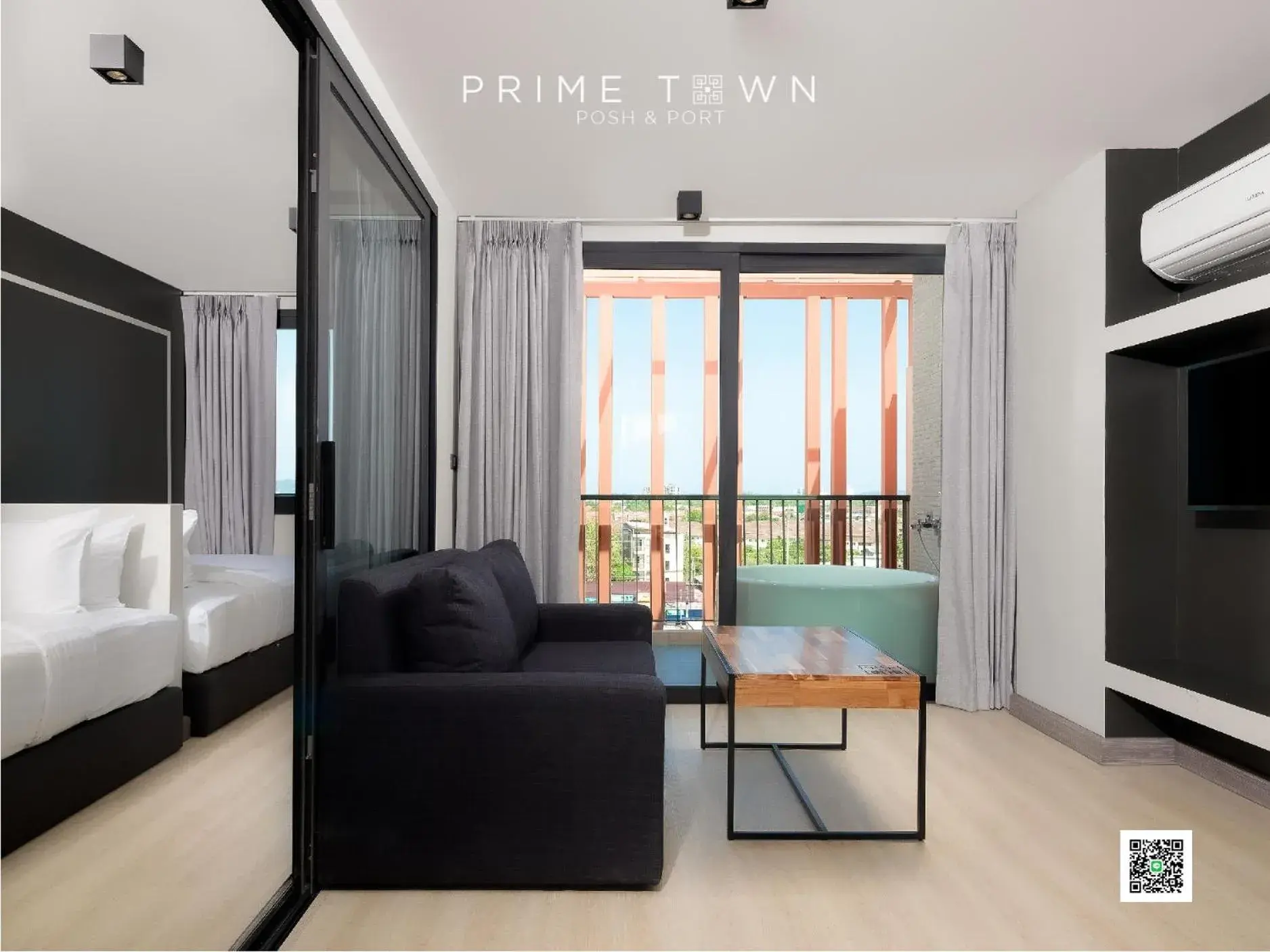 2-Bedroom Penthouse with Bathtub in PRIME TOWN - Posh & Port Hotel PHUKET 2-Bedroom Penthouse with Bathtub in PRIME TOWN - Posh & Port Hotel PHUKET