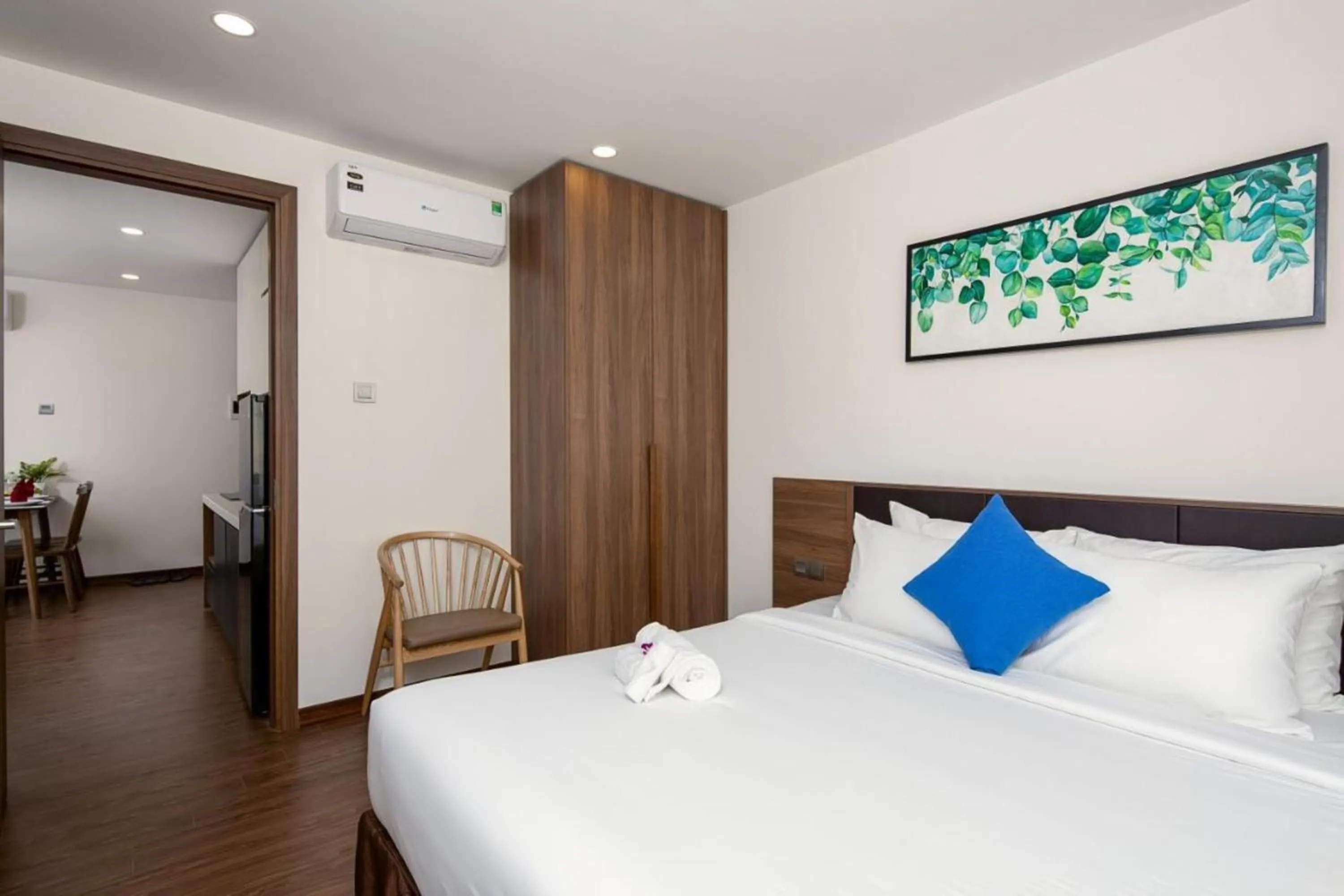 Bed in Amunra Ocean Hotel