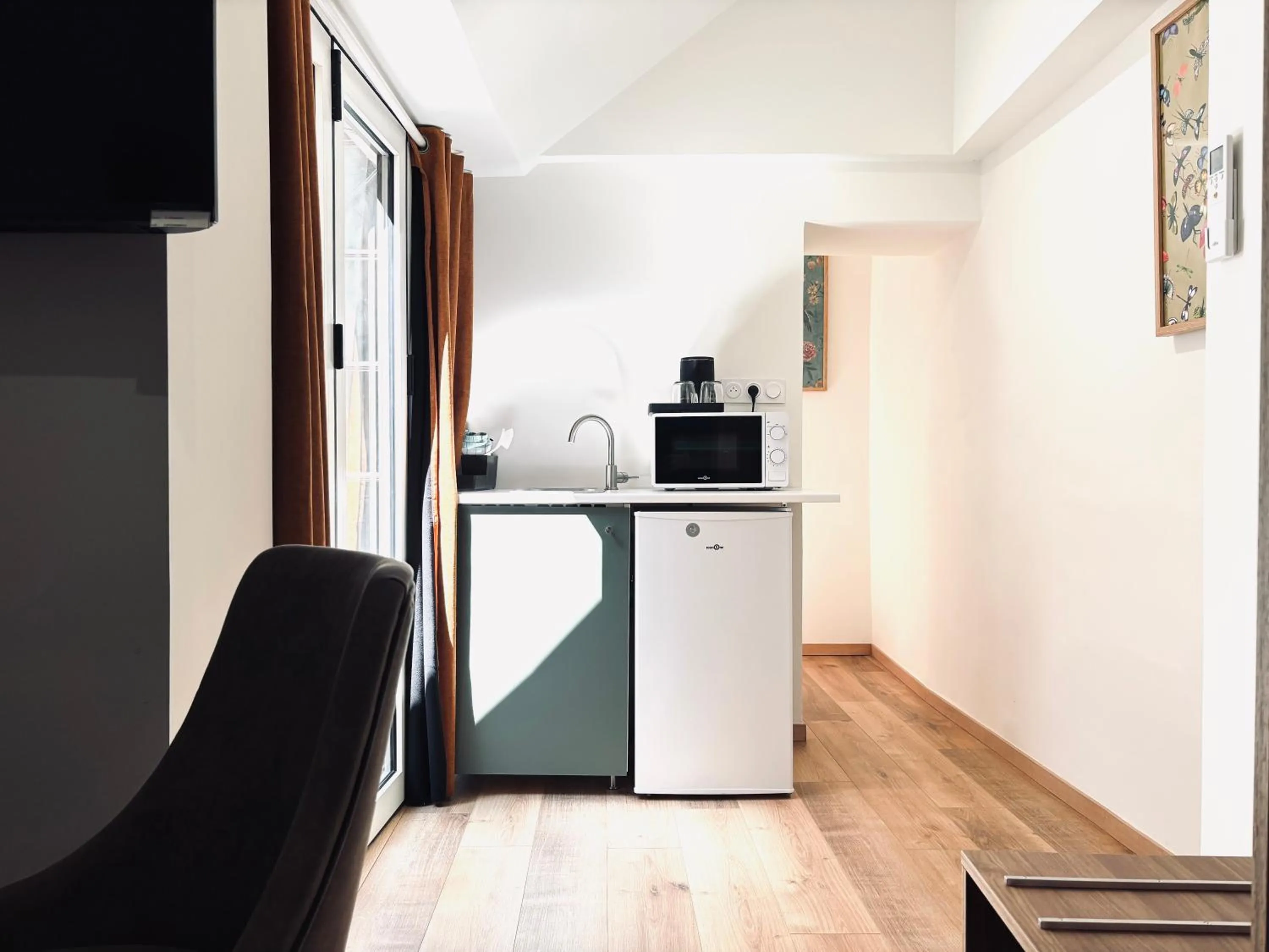 Kitchen or kitchenette in Hotel Le Jacquemart