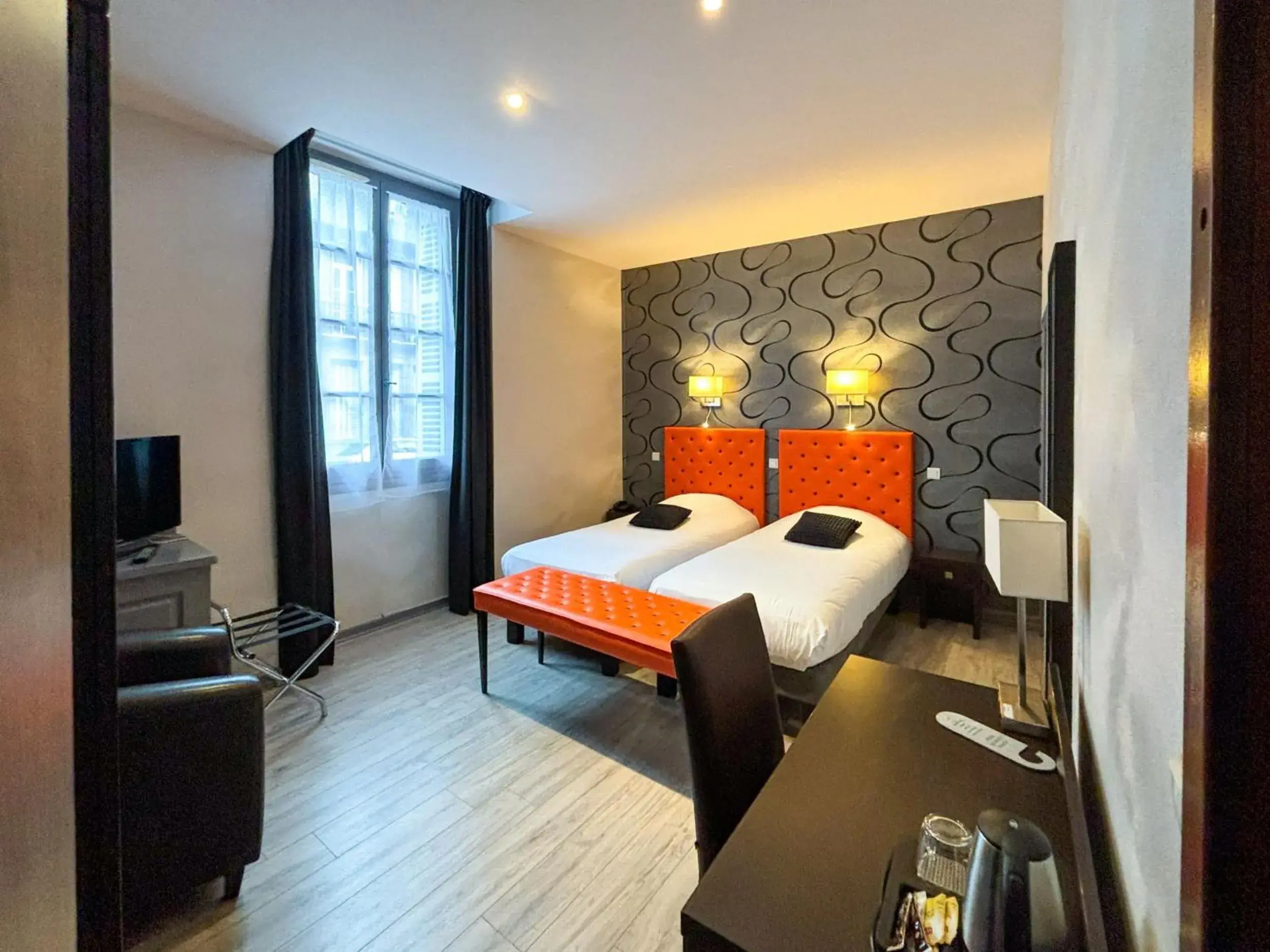 Twin Room in Hotel Le Jacquemart Twin Room in Hotel Le Jacquemart