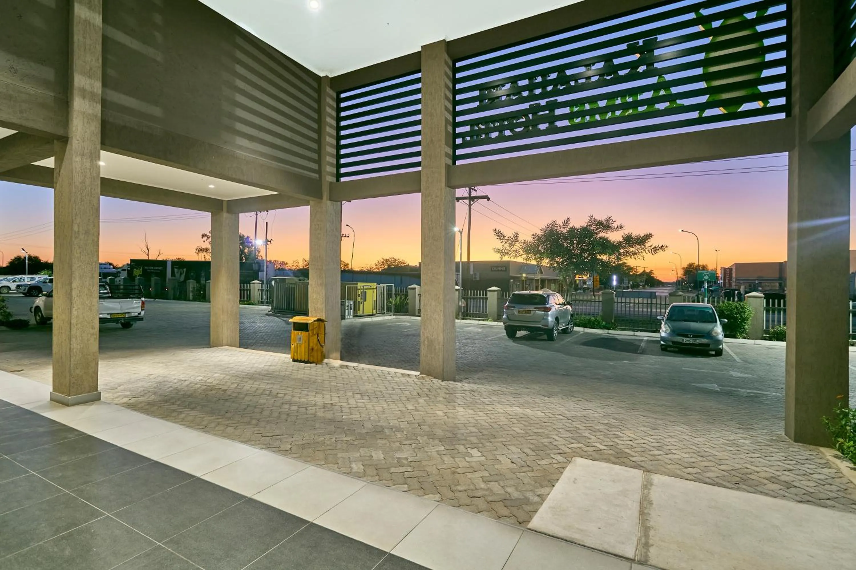 Sunset in Kalahari Arms Hotel