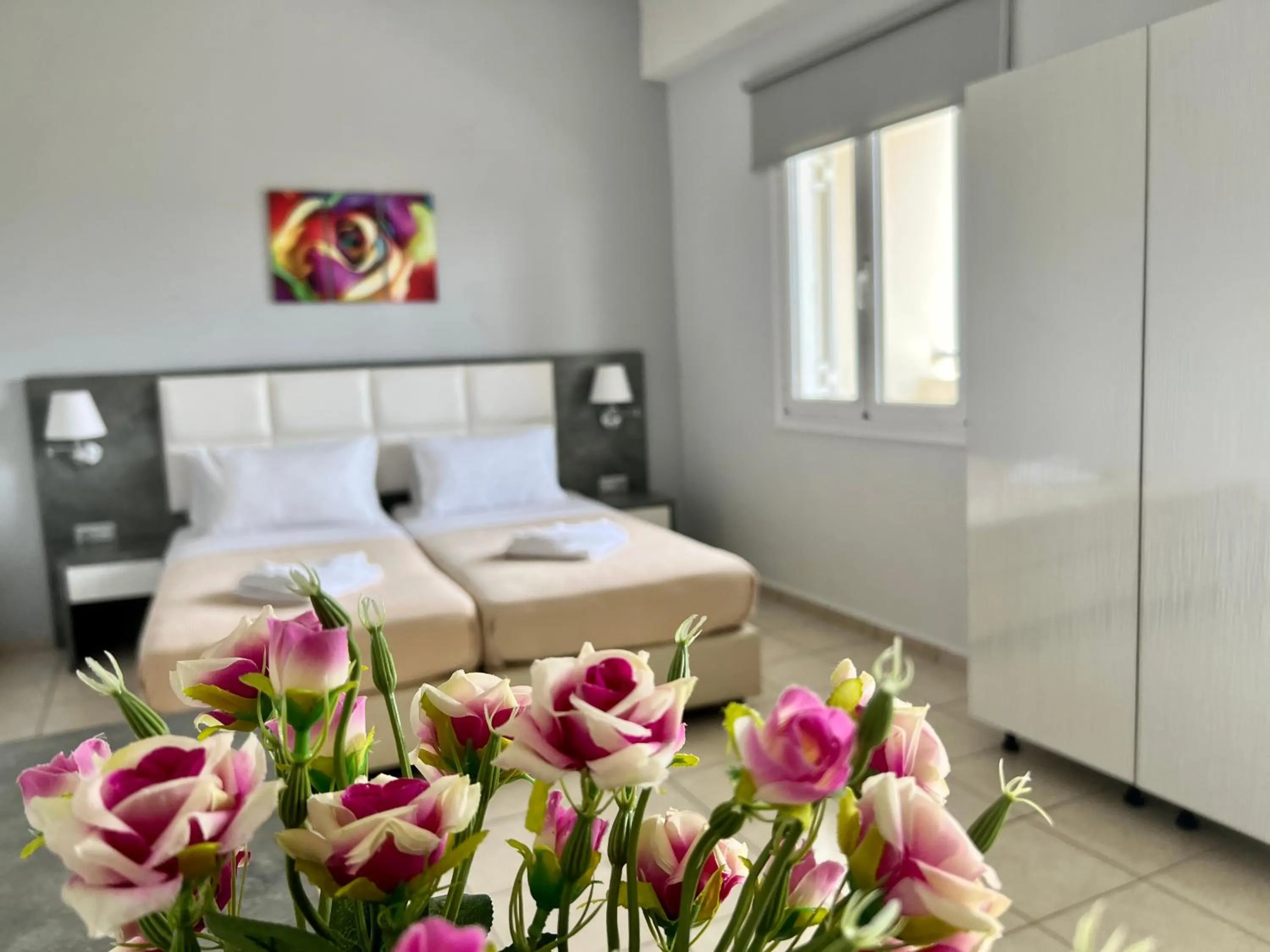 Bed in Maria Hotel Sisi