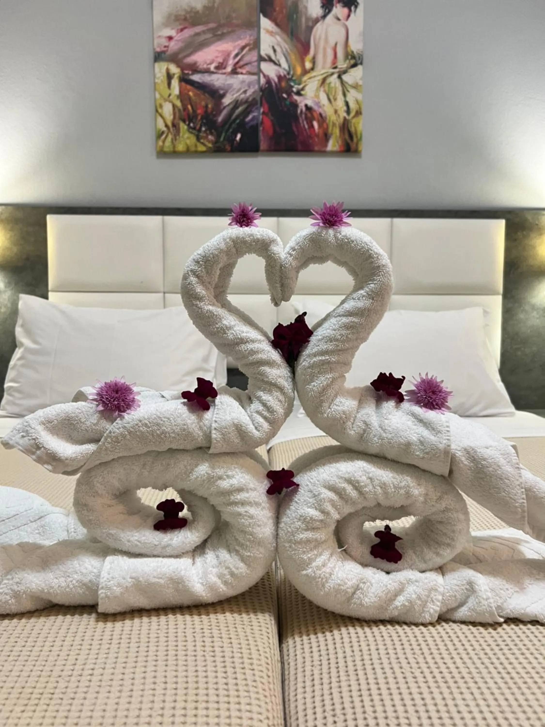 Bed in Maria Hotel Sisi