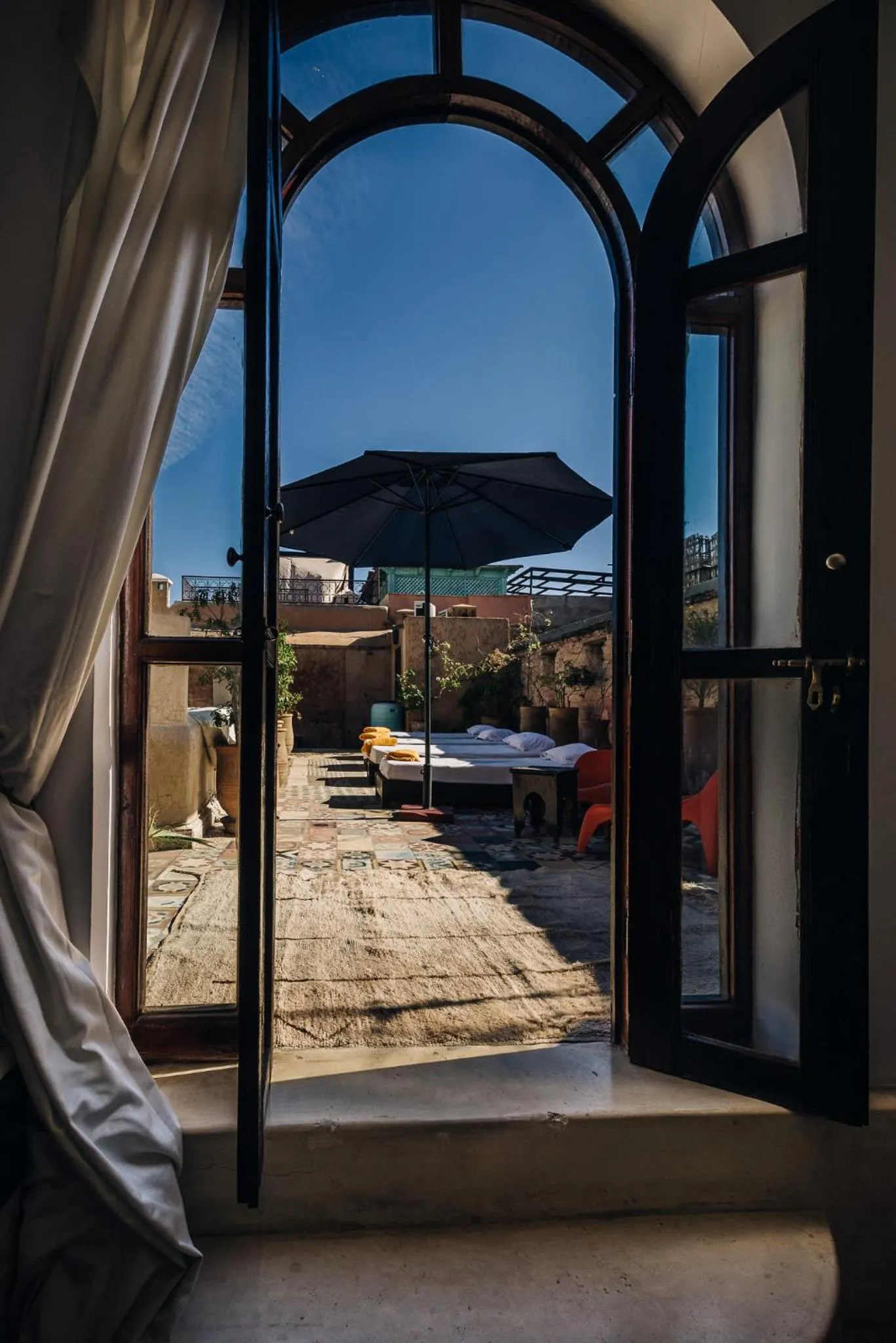 Balcony/Terrace in Riad Tizwa Marrakech