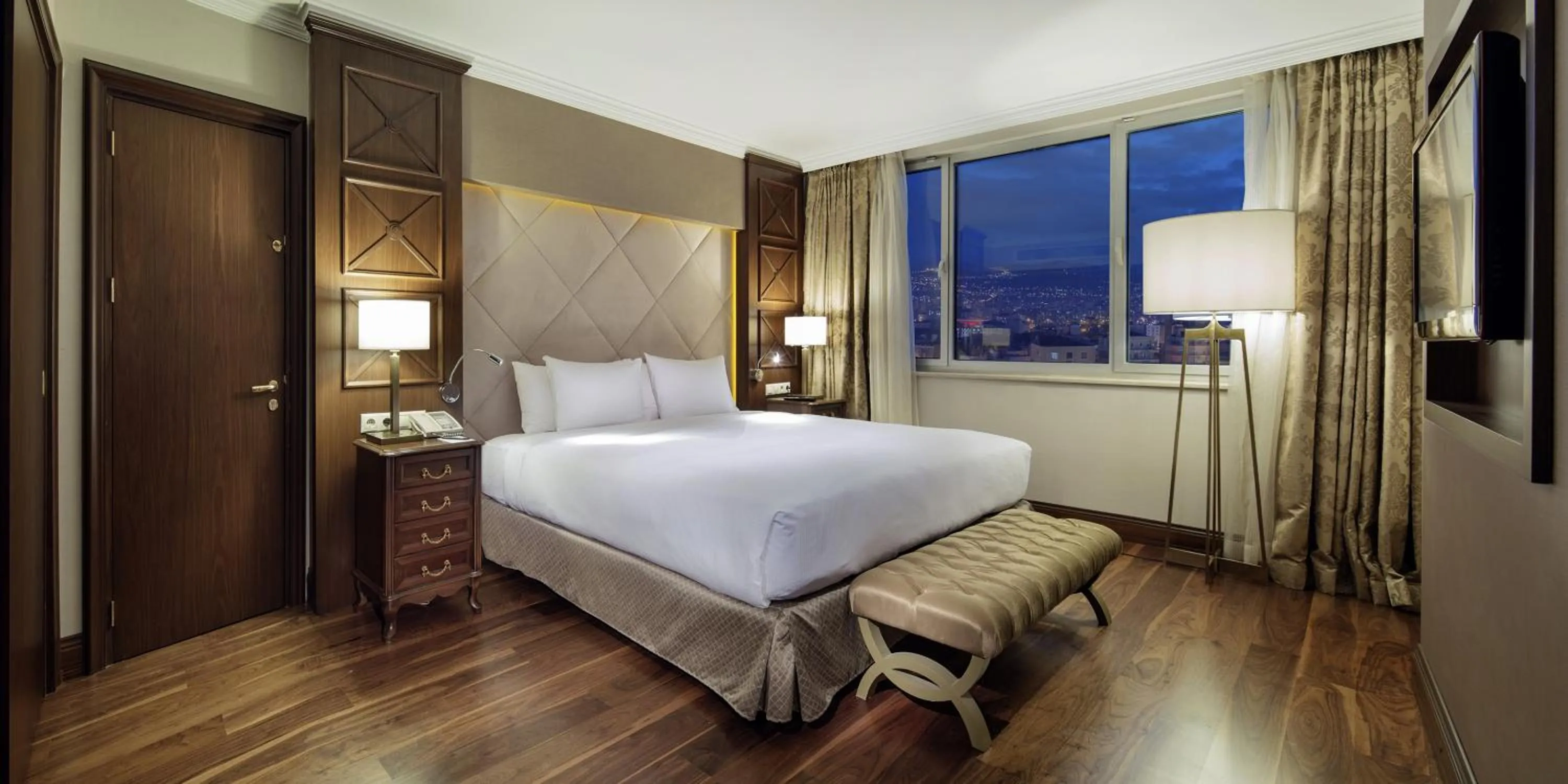 View (from property/room), Bed in Wyndham Grand Kayseri
