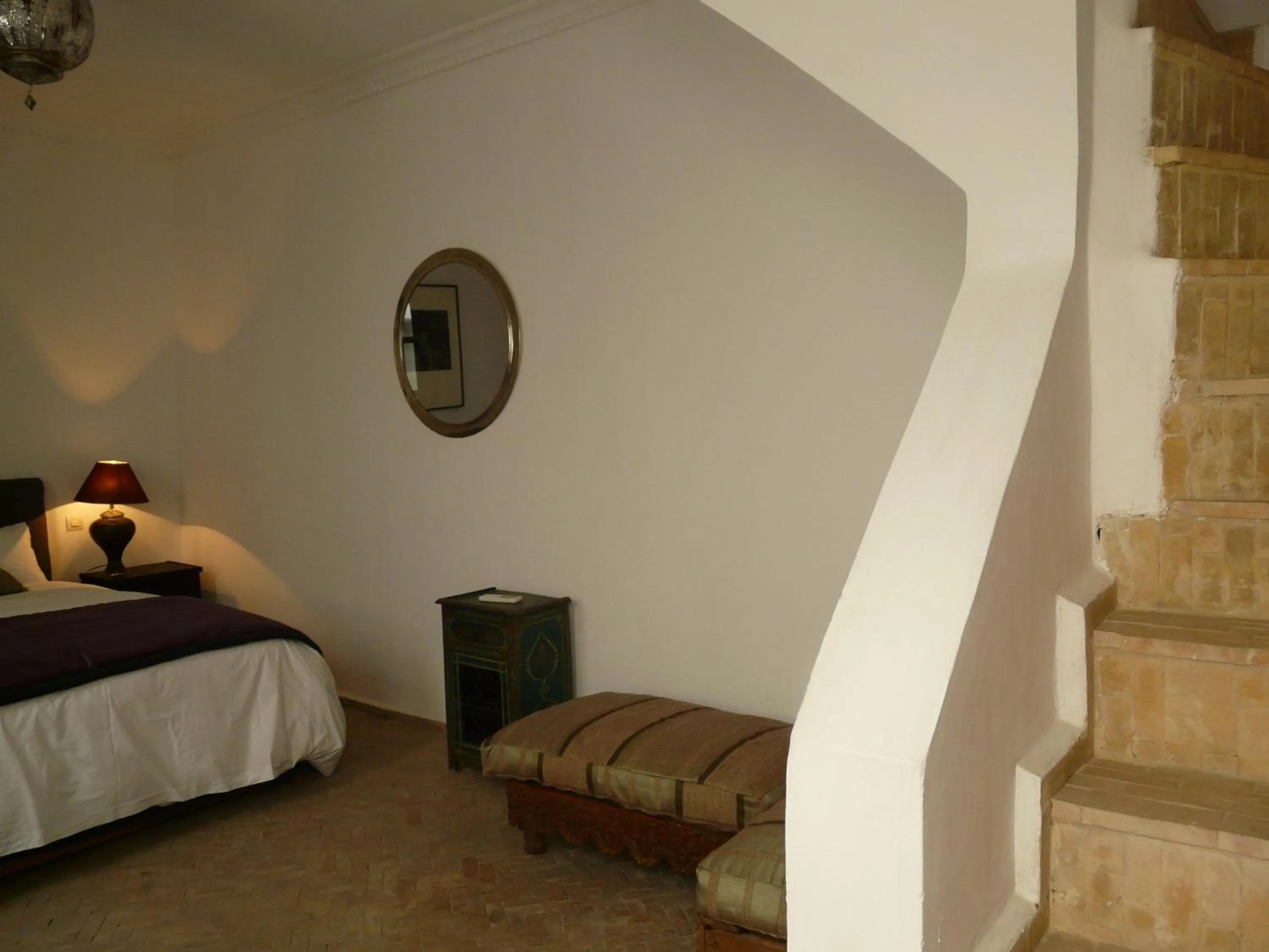 Seating area, Bed in Maison Manzano
