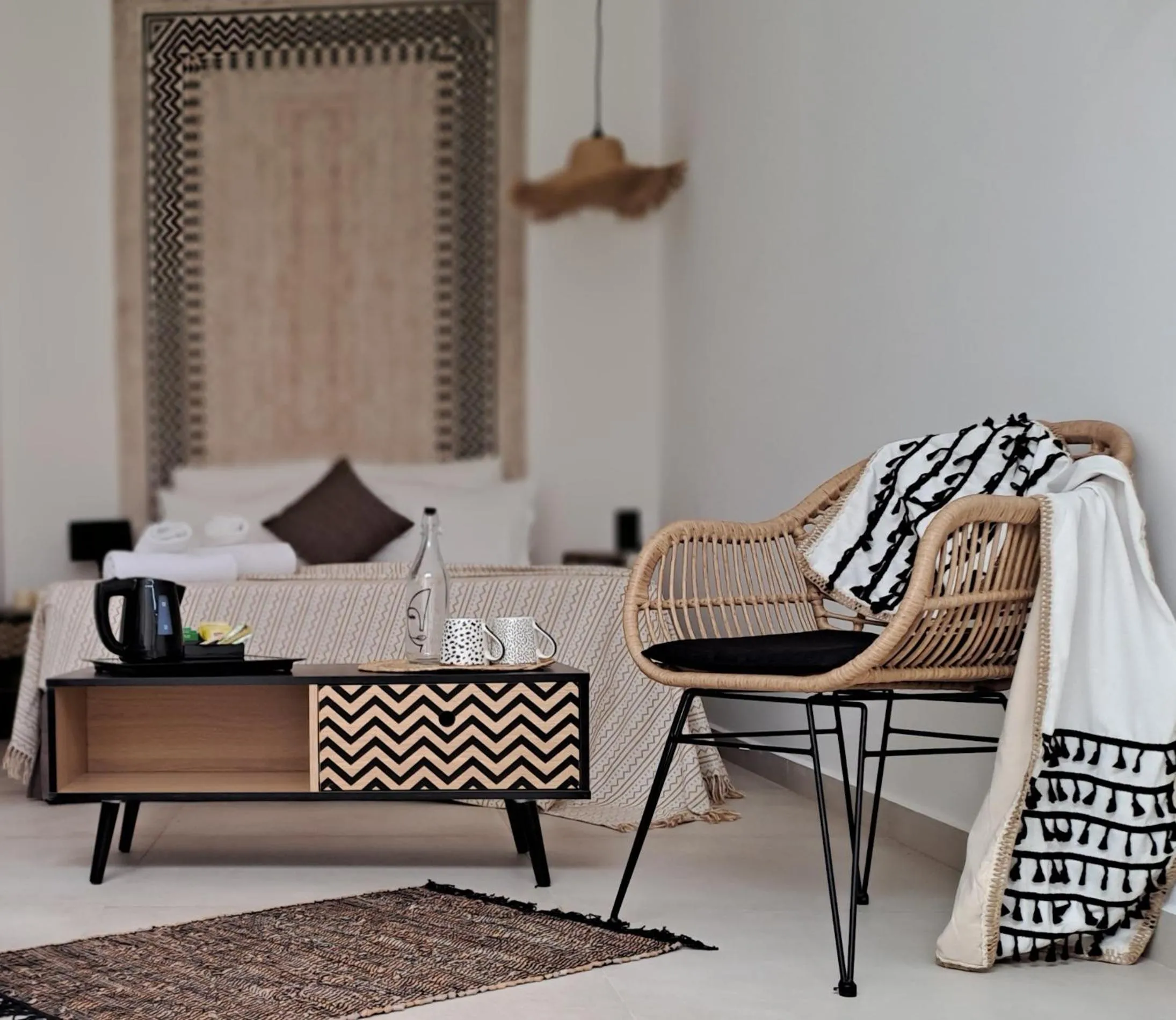 Seating area in Beach Hotel Kapahi