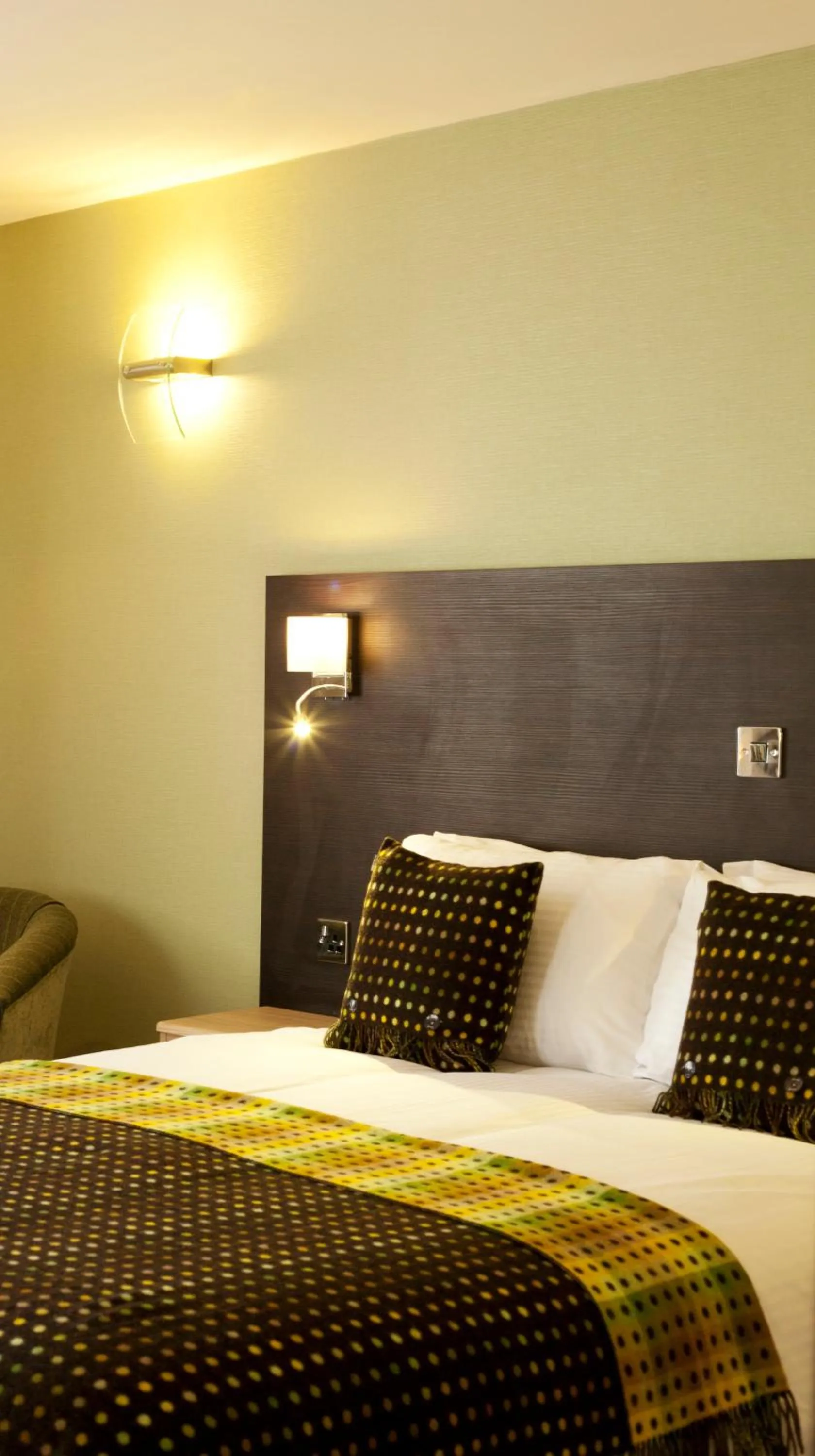 Decorative detail, Bed in The Craven Heifer Inn