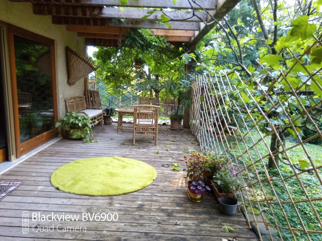 Patio in BioAgriturismo Vegan Campo di Cielo