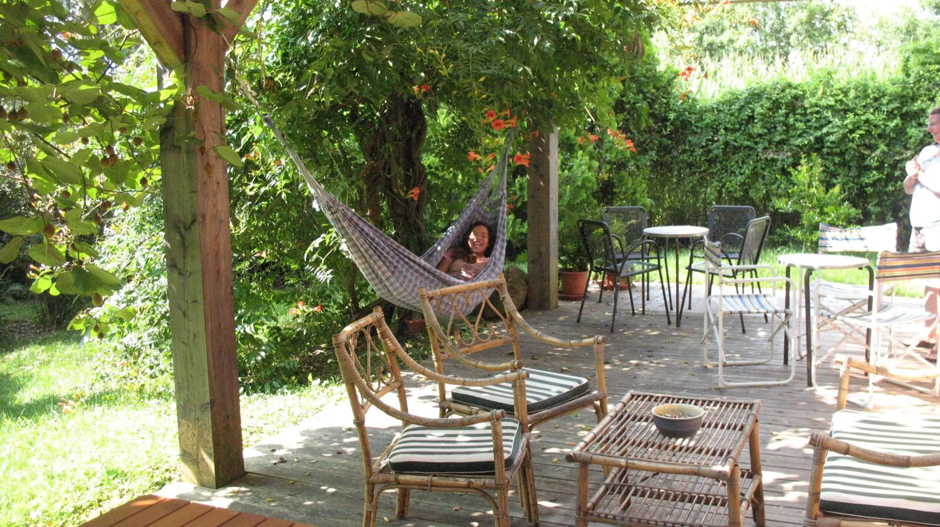 Patio in BioAgriturismo Vegan Campo di Cielo