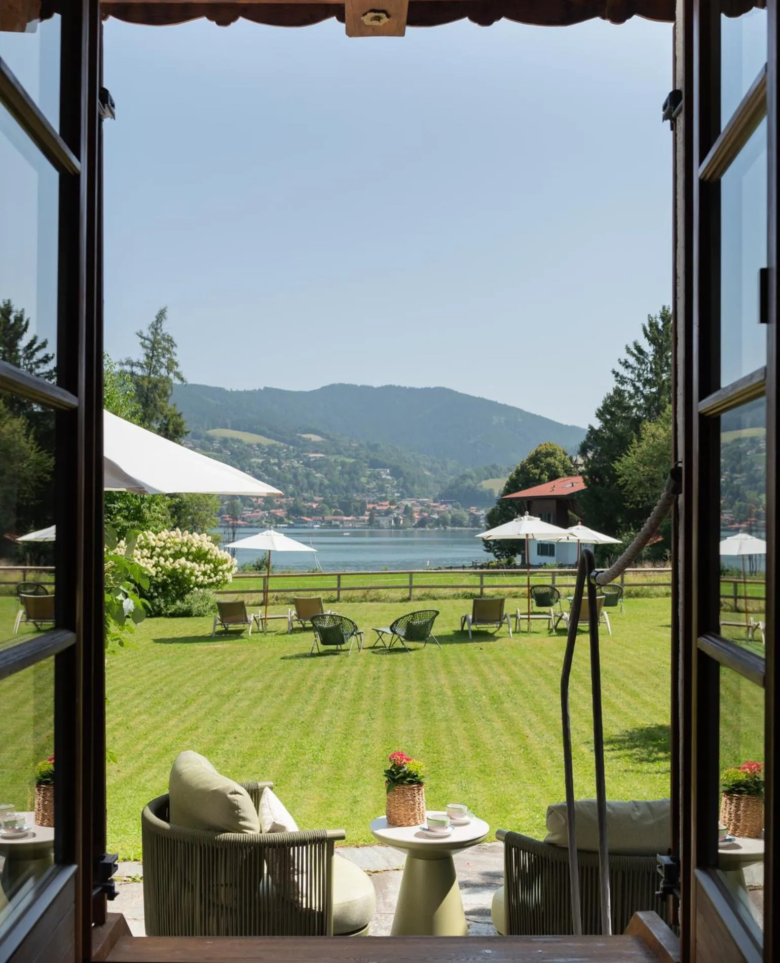 Garden view in Landhaus Christl am See