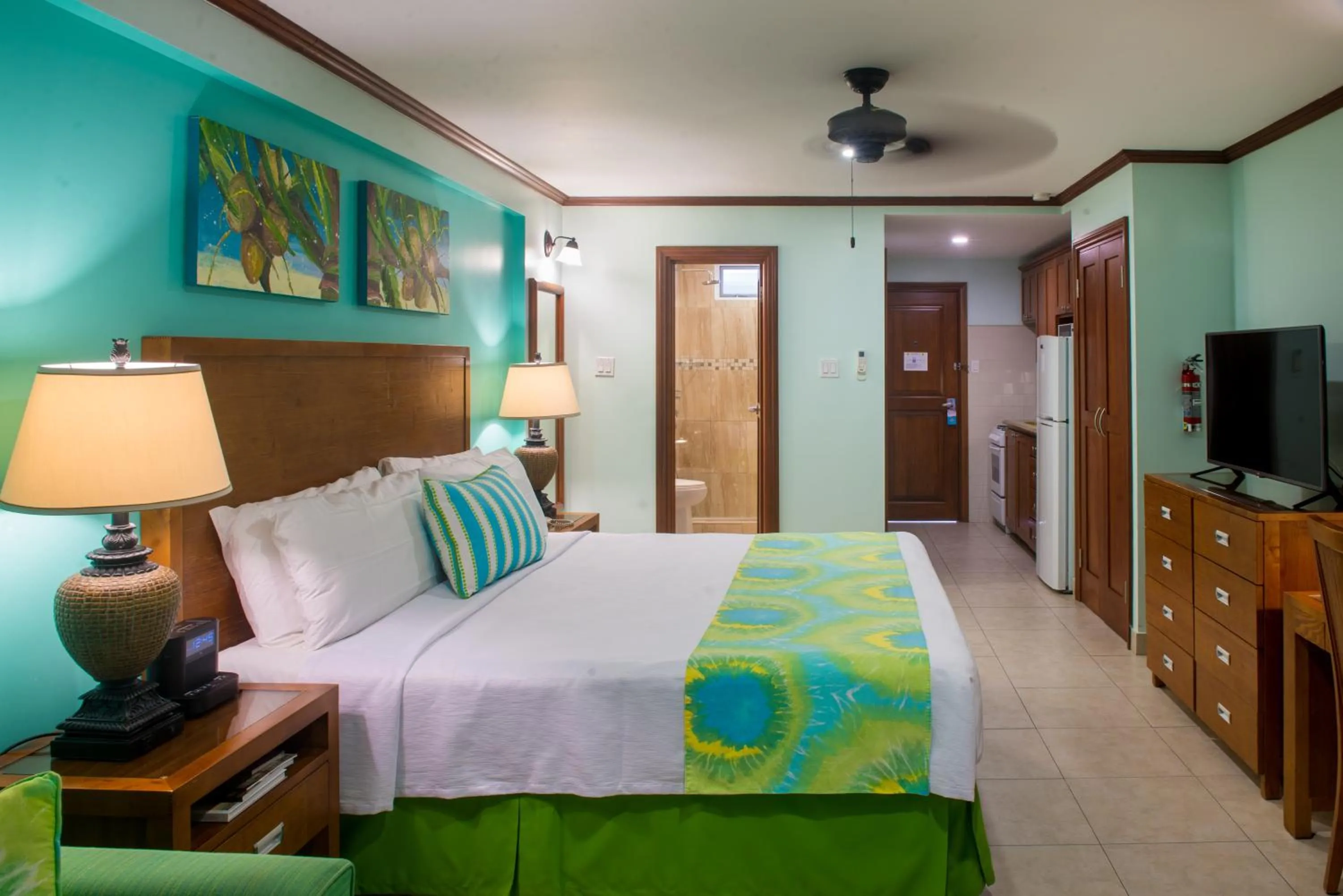 Bed in Yellow Bird Hotel