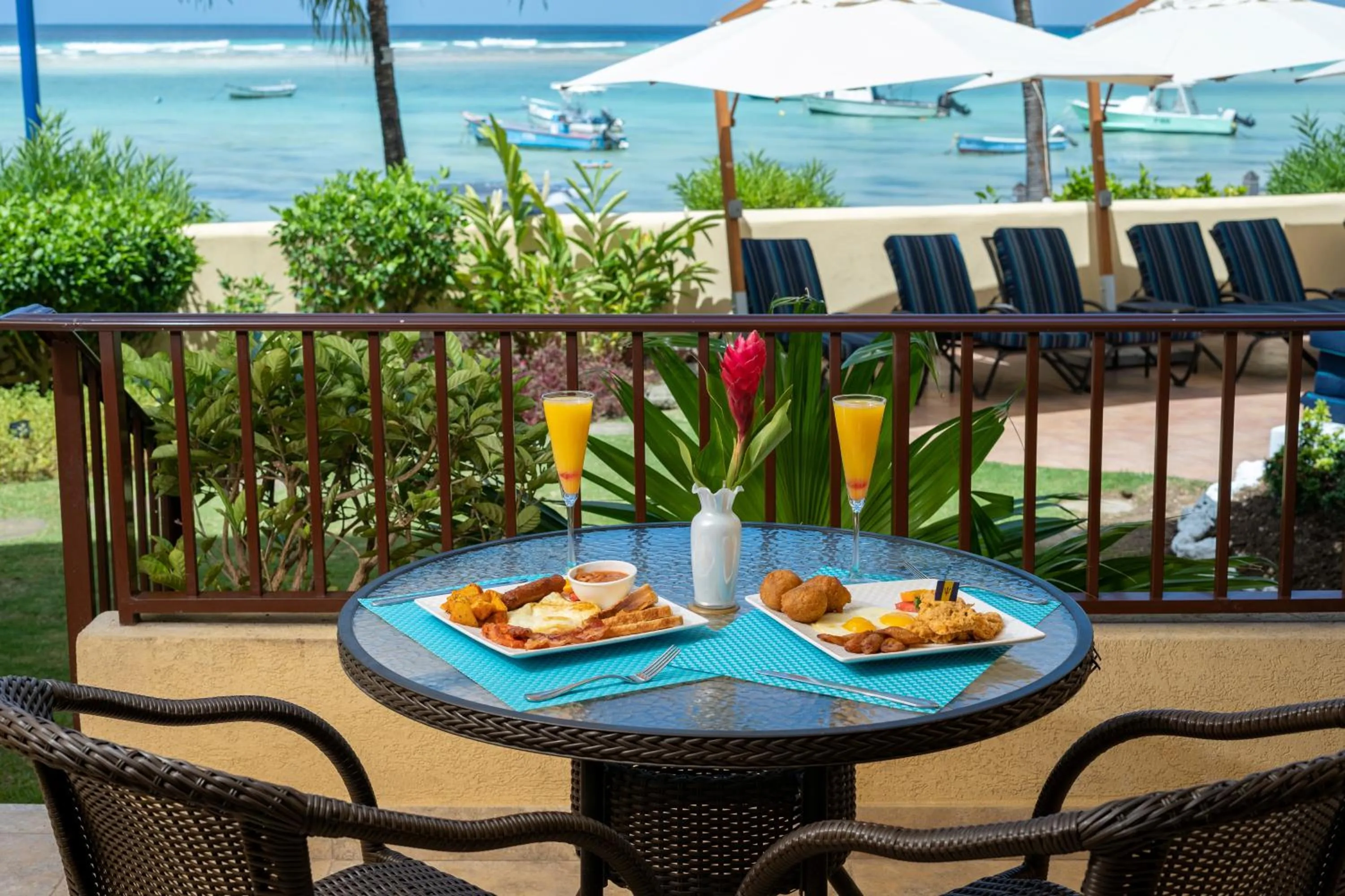 Garden view in Yellow Bird Hotel