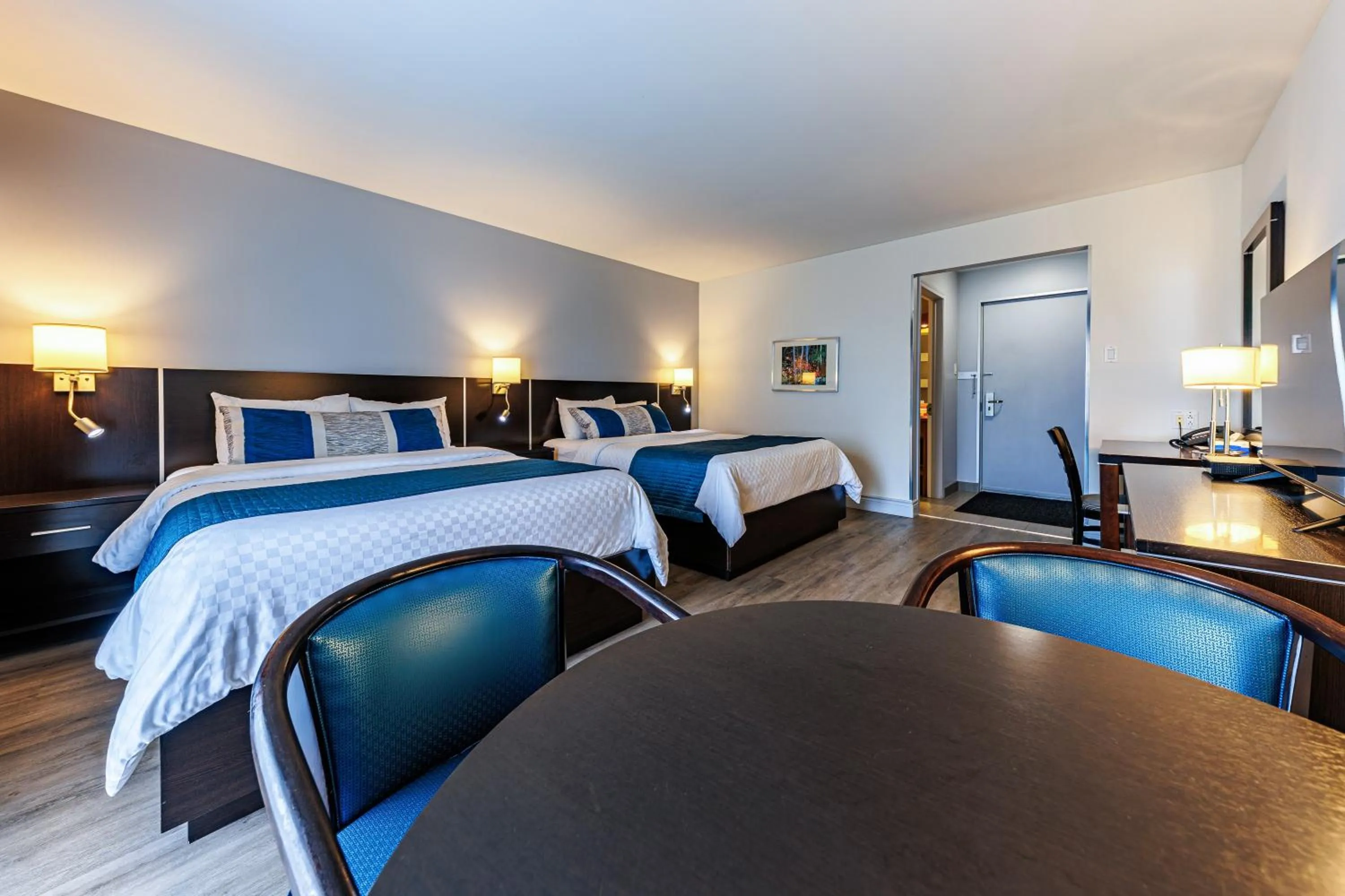 Bed in Hôtel-Motel Castel de la Mer