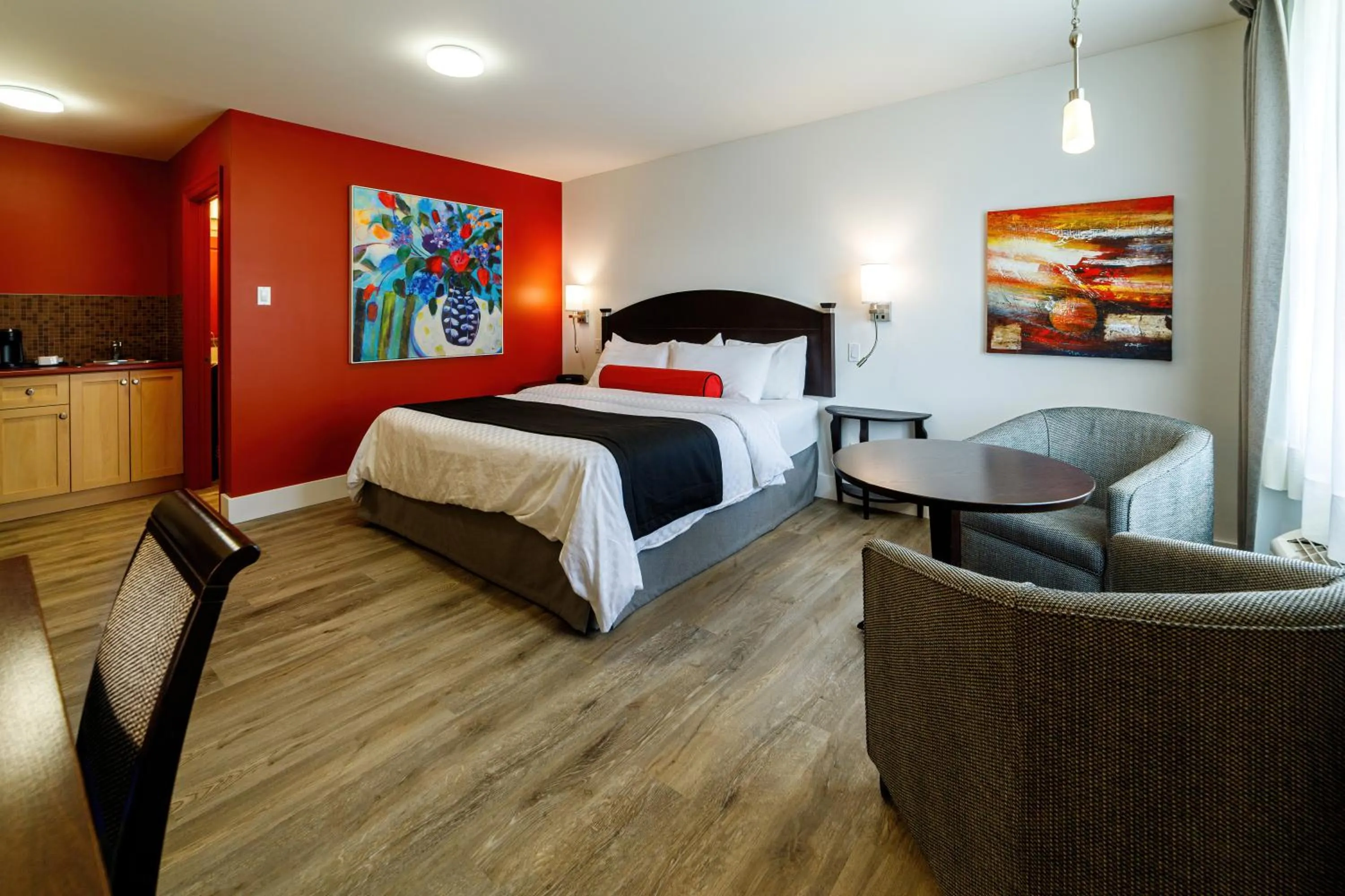 Bed in Hôtel-Motel Castel de la Mer