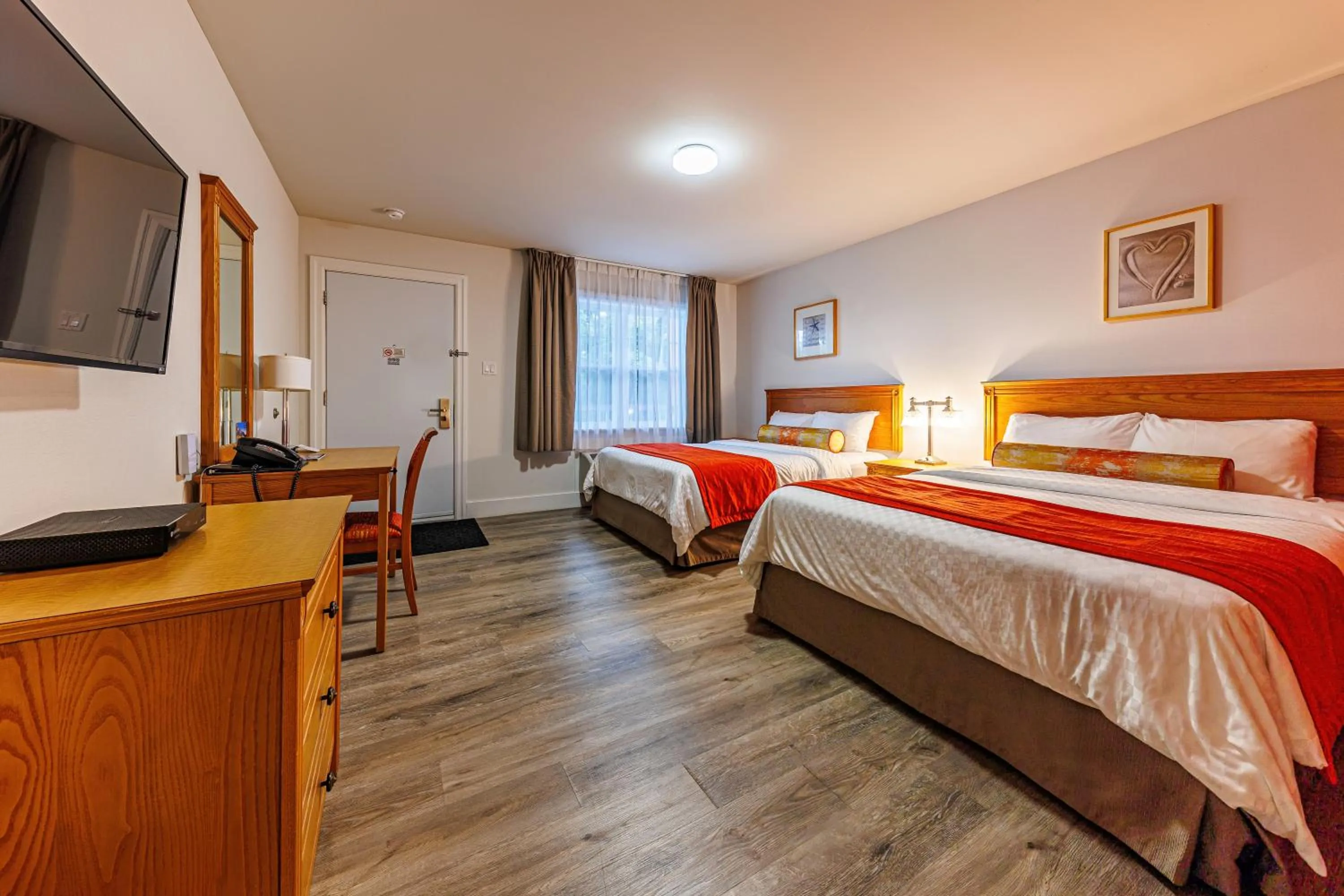 Bed in Hôtel-Motel Castel de la Mer