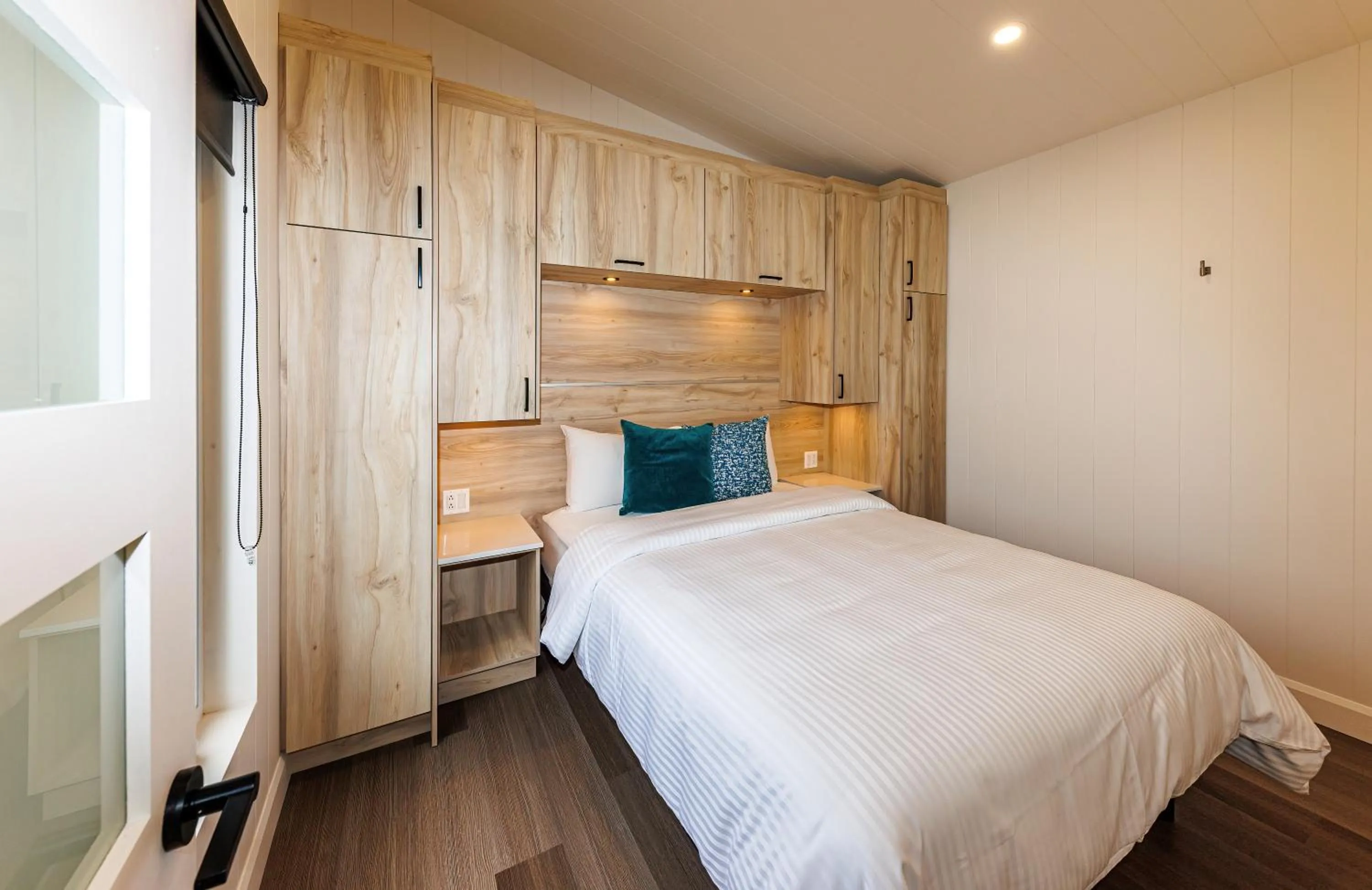 Bed in Hôtel-Motel Castel de la Mer