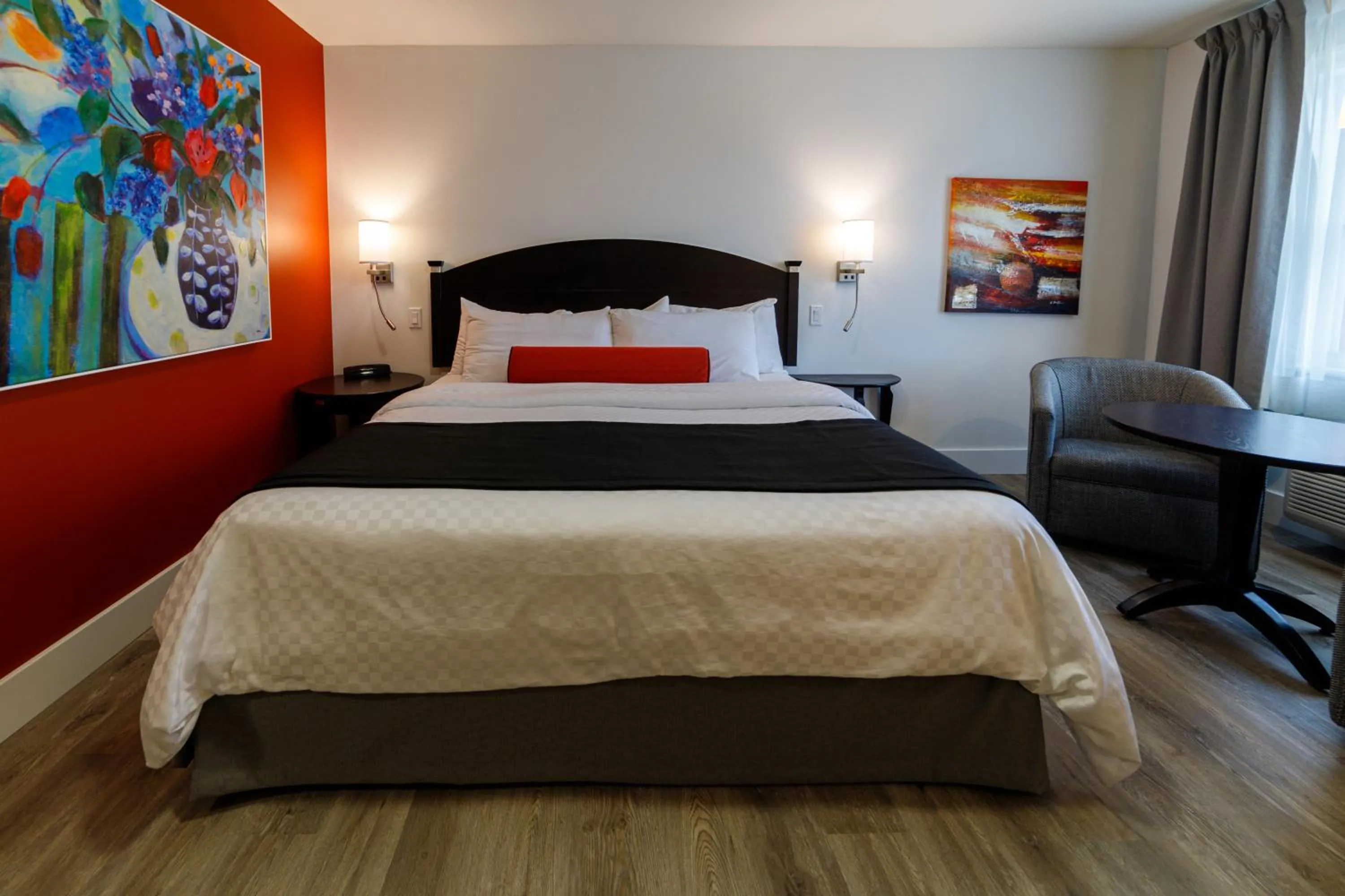 Bed in Hôtel-Motel Castel de la Mer