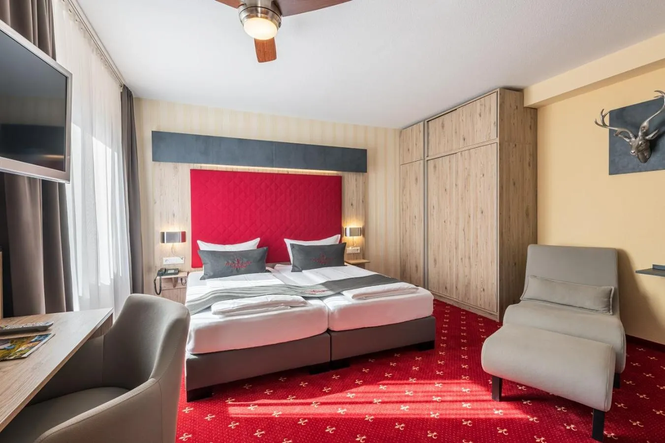 View (from property/room), Bed in Akzent Aktiv & Vital Hotel Thüringen