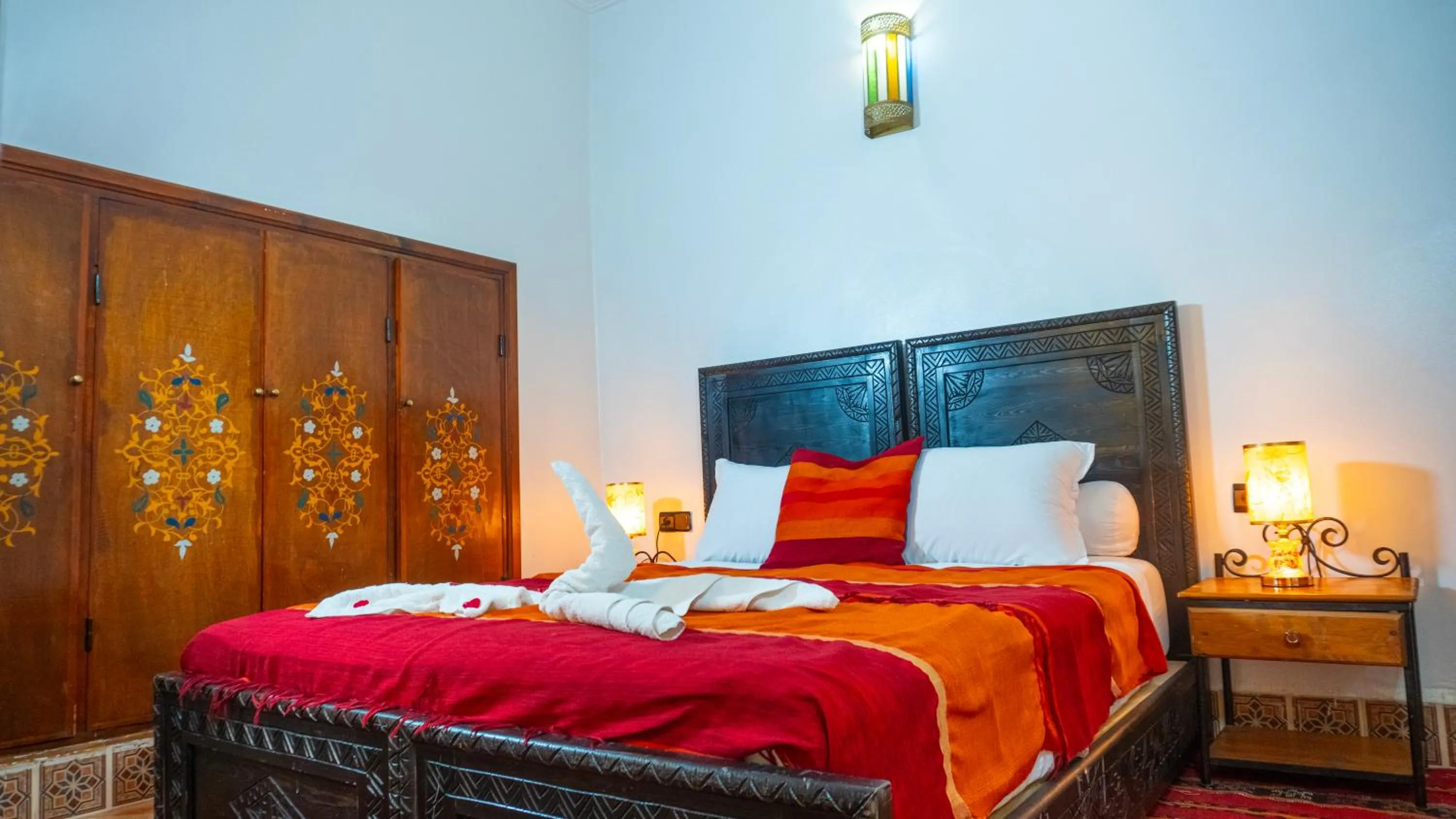 Bed in Riad Taghazoute