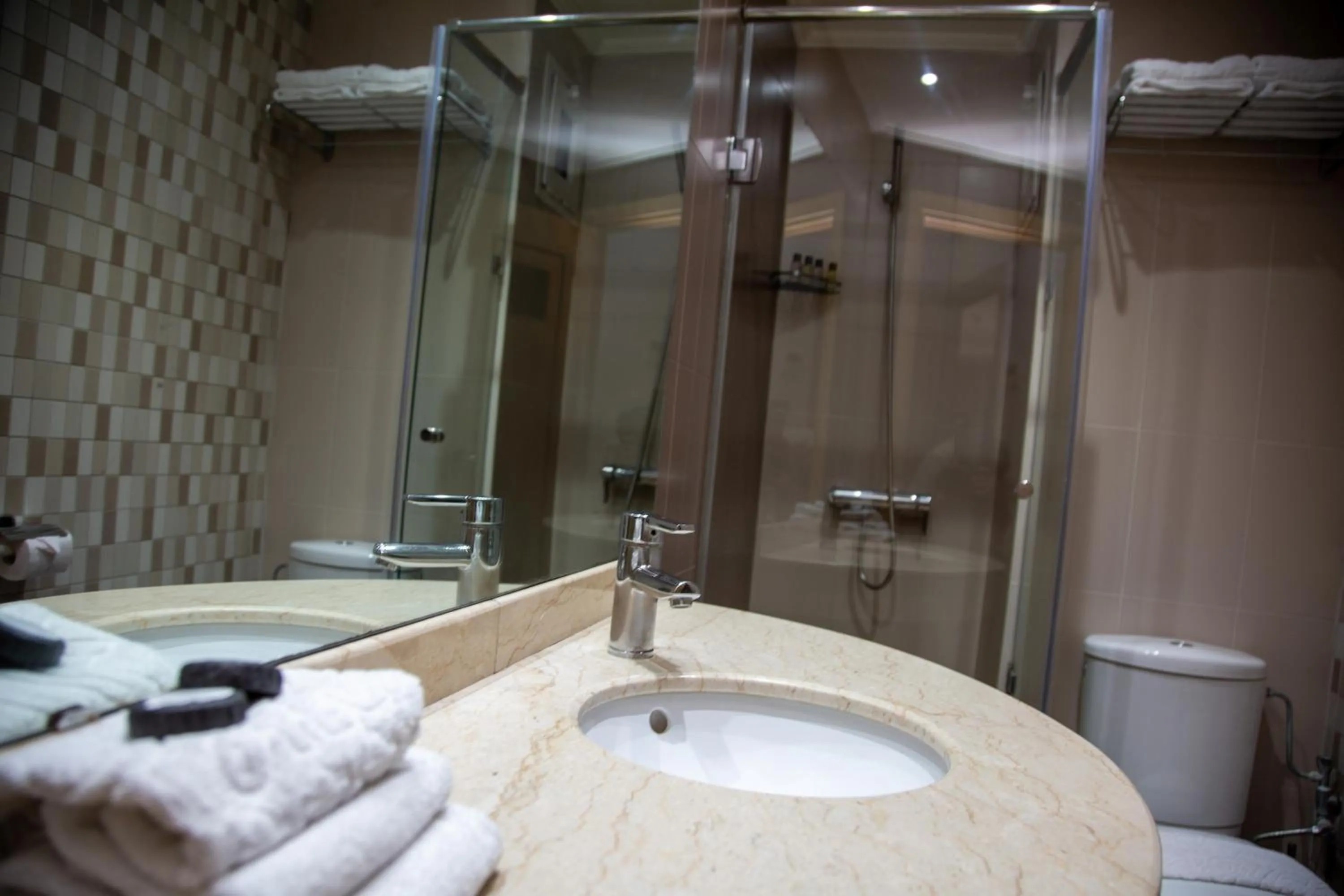 Bathroom in Malak Hotel