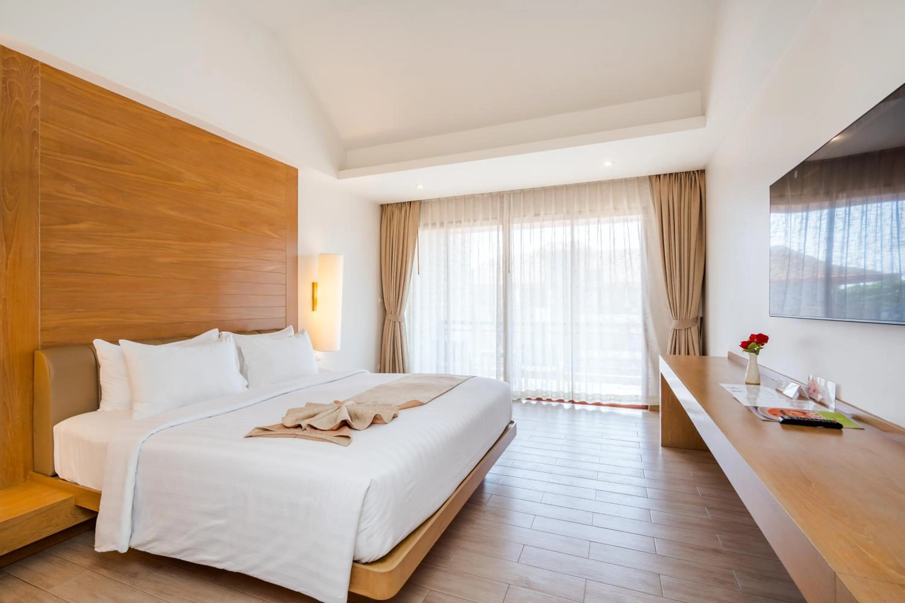 Bed in Ayrest Hua Hin Hotel