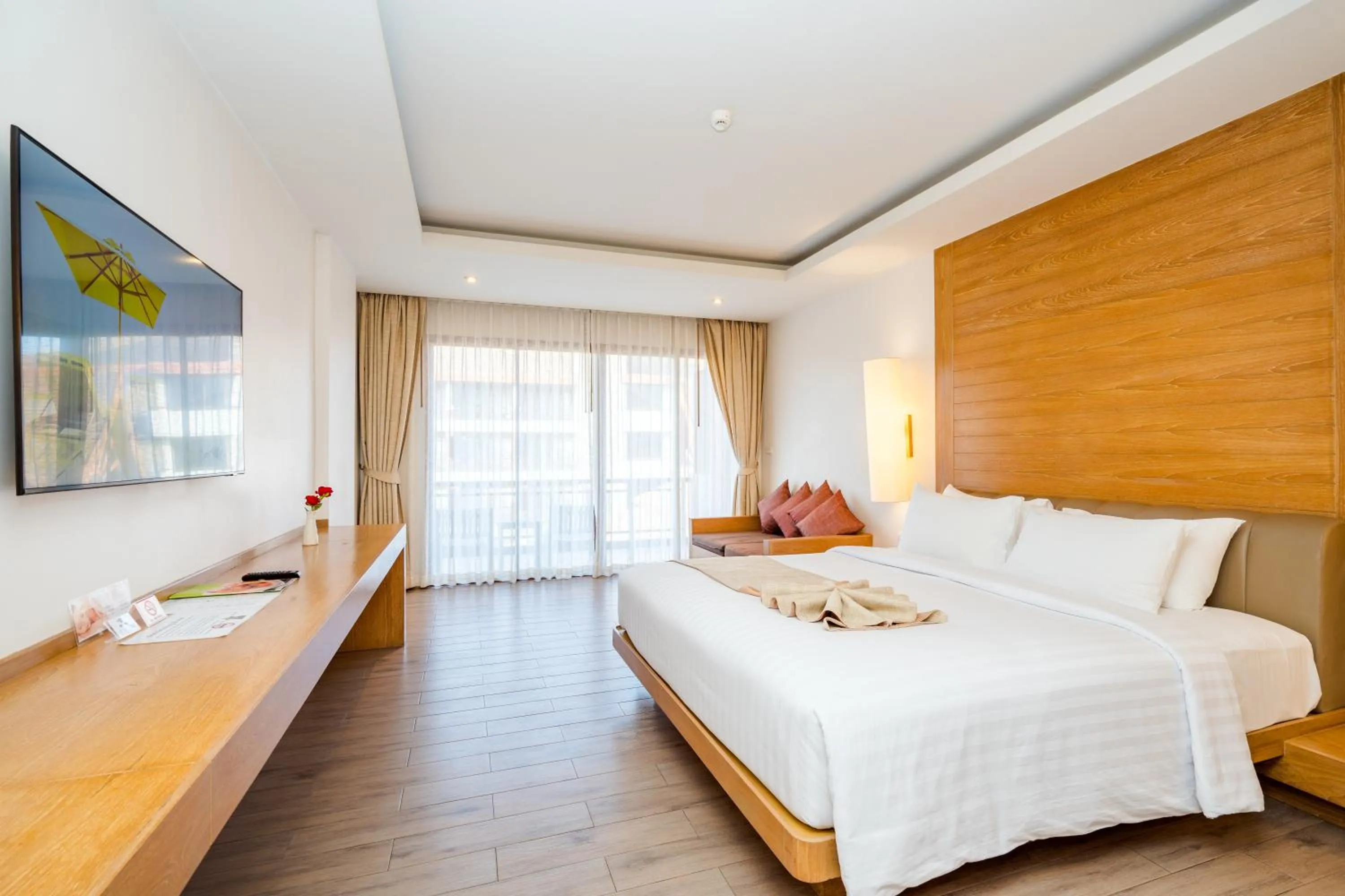 Bed in Ayrest Hua Hin Hotel