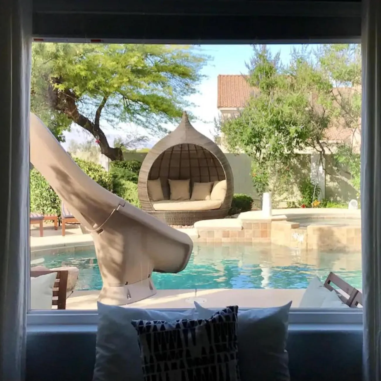 Garden view in The Buddha Estate