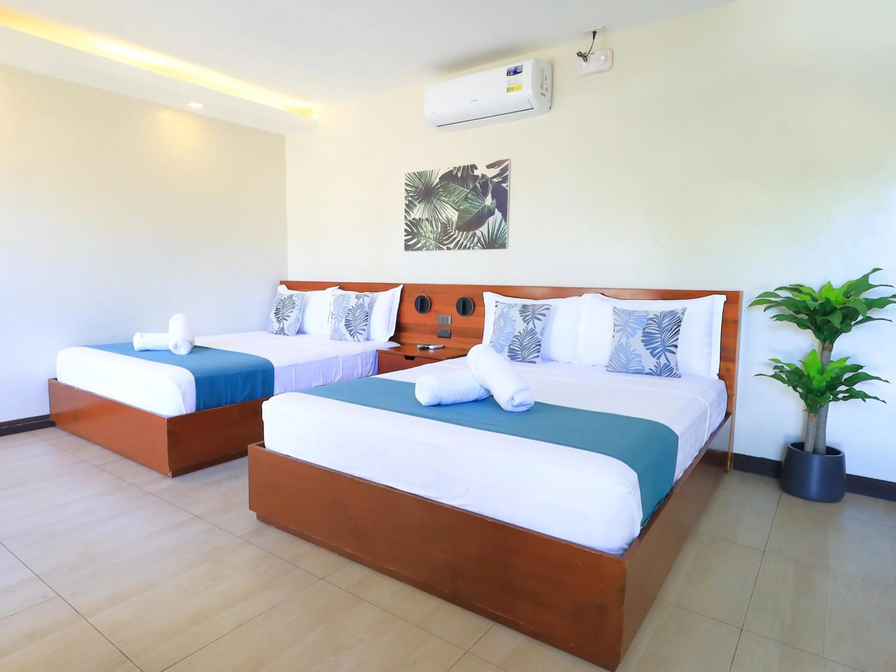 Bed in OHANA, Panglao Resort.