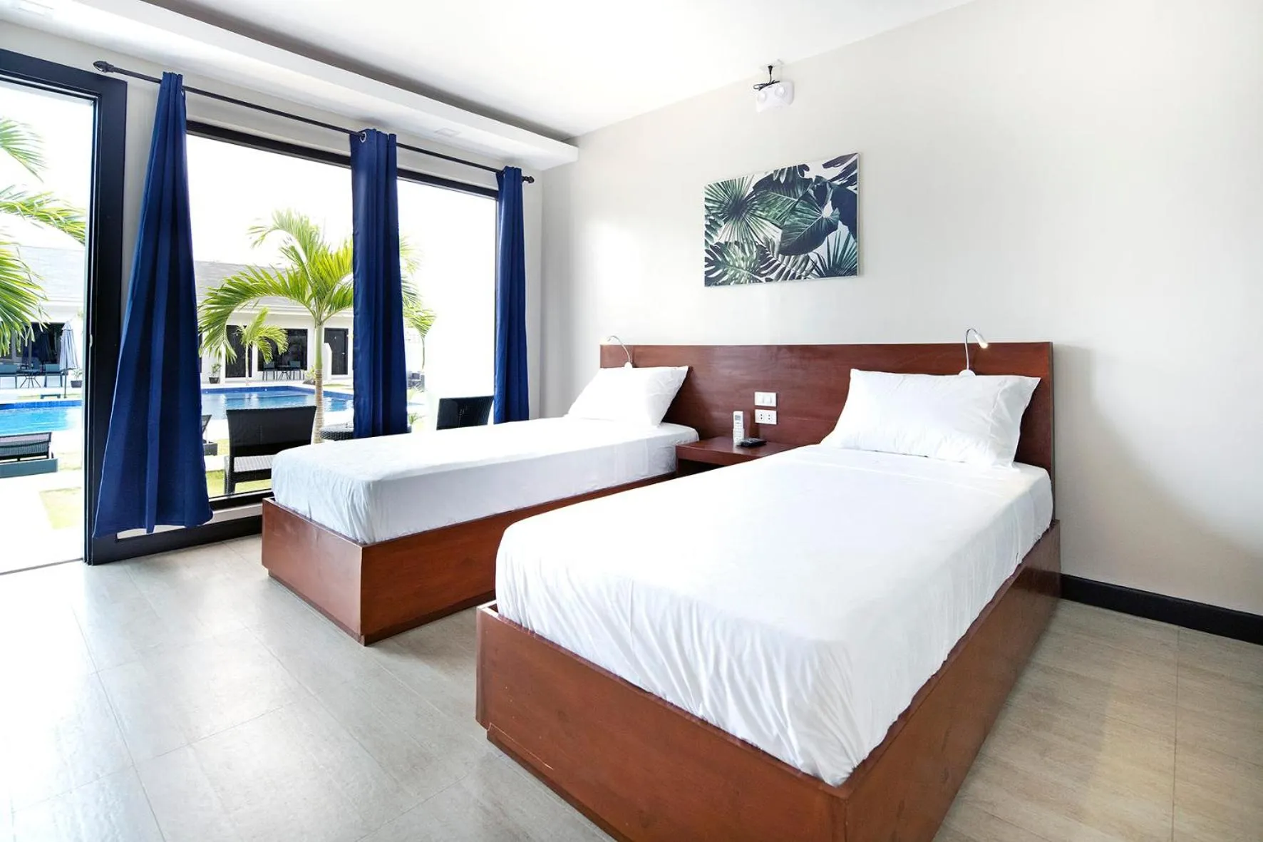 Bed in OHANA, Panglao Resort.