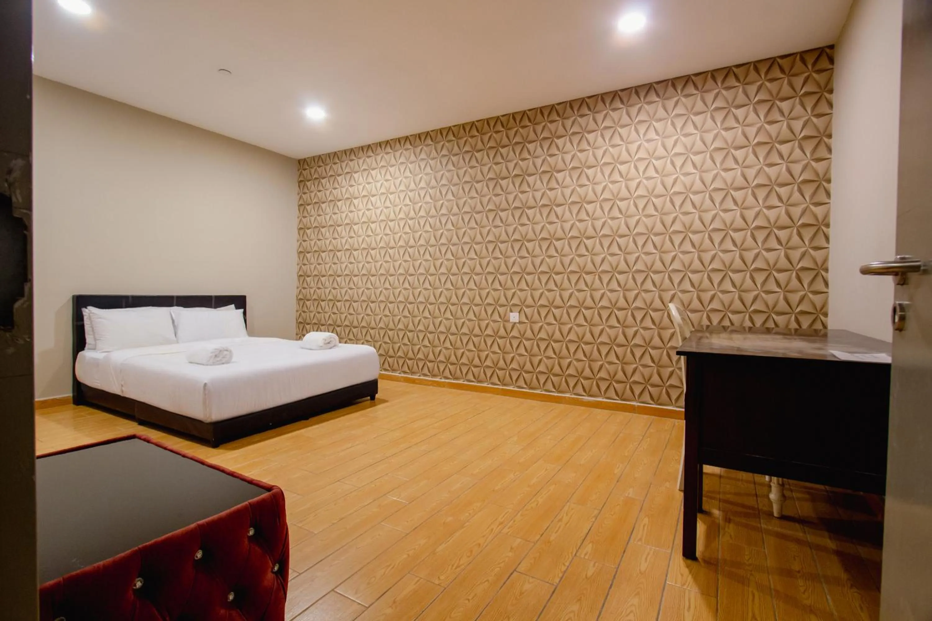 Bed in Bangi Perdana Hotel